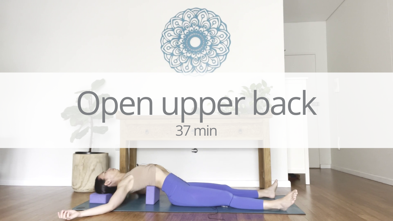 Yin - open upper back