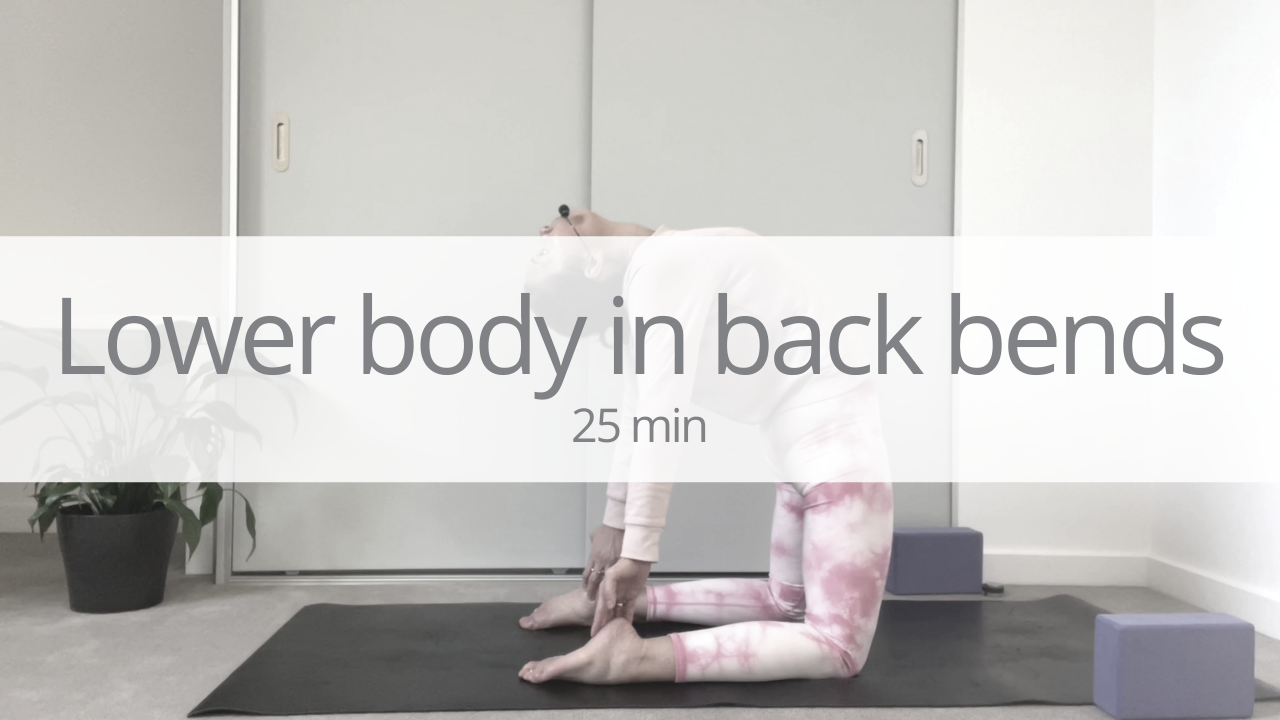 Tutorial - lower body in back bends
