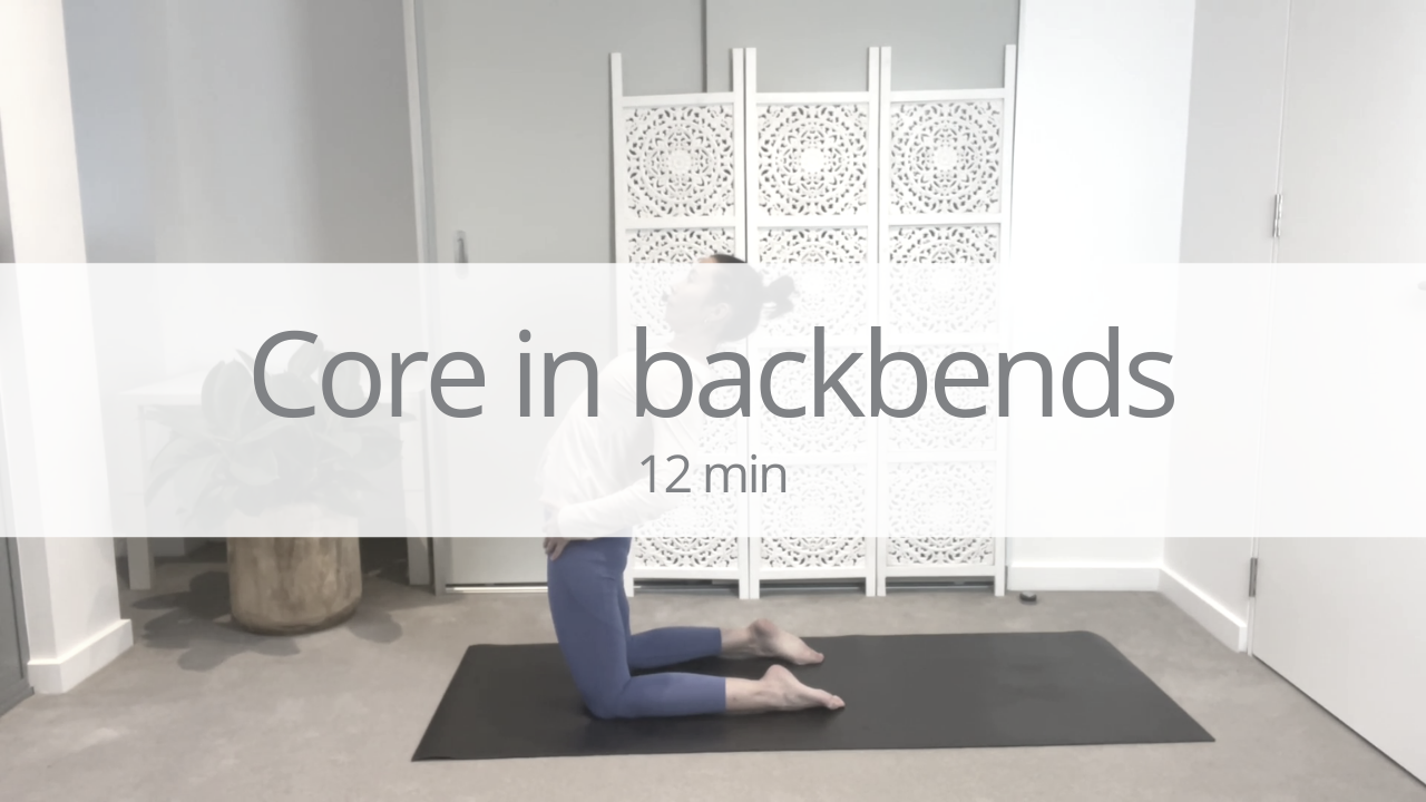 Tutorial - core in back bends