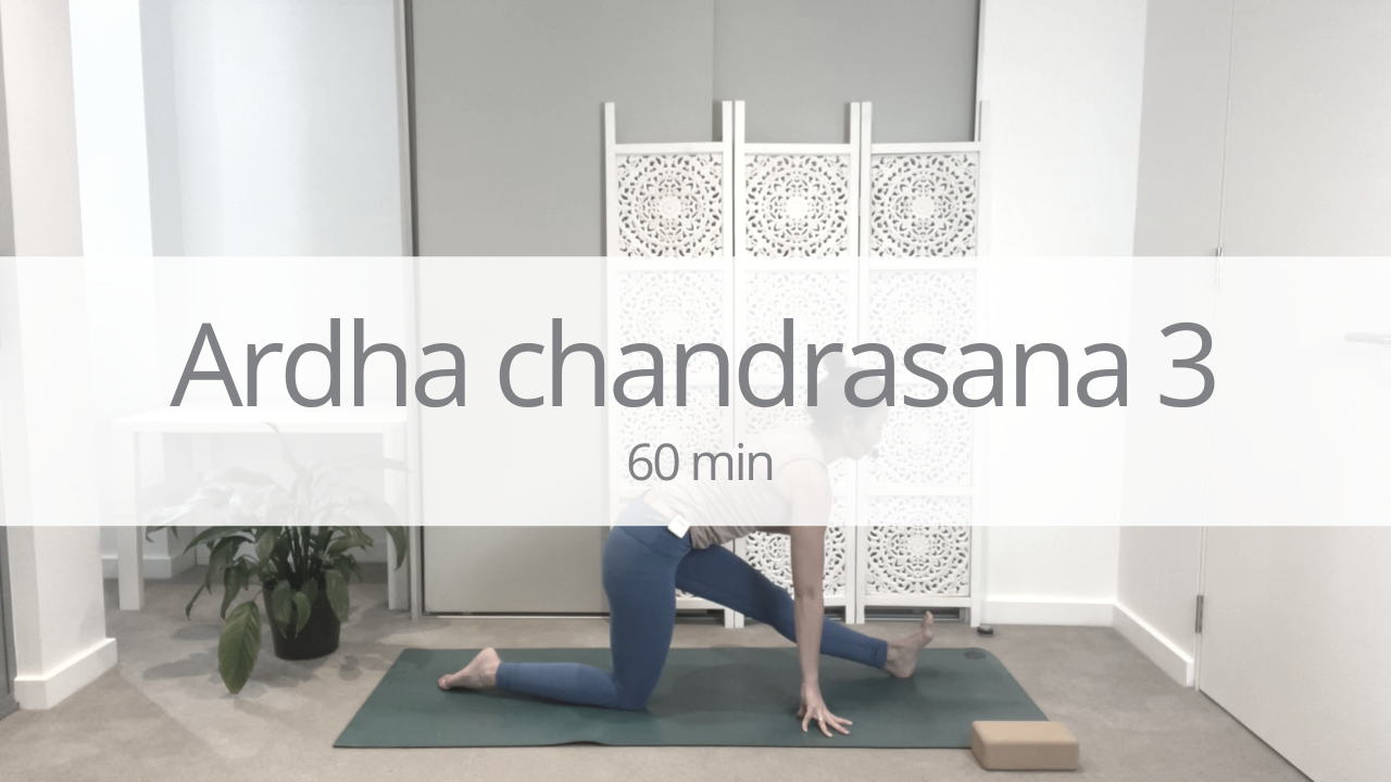 Vinyasa - ardha chandrasana 3