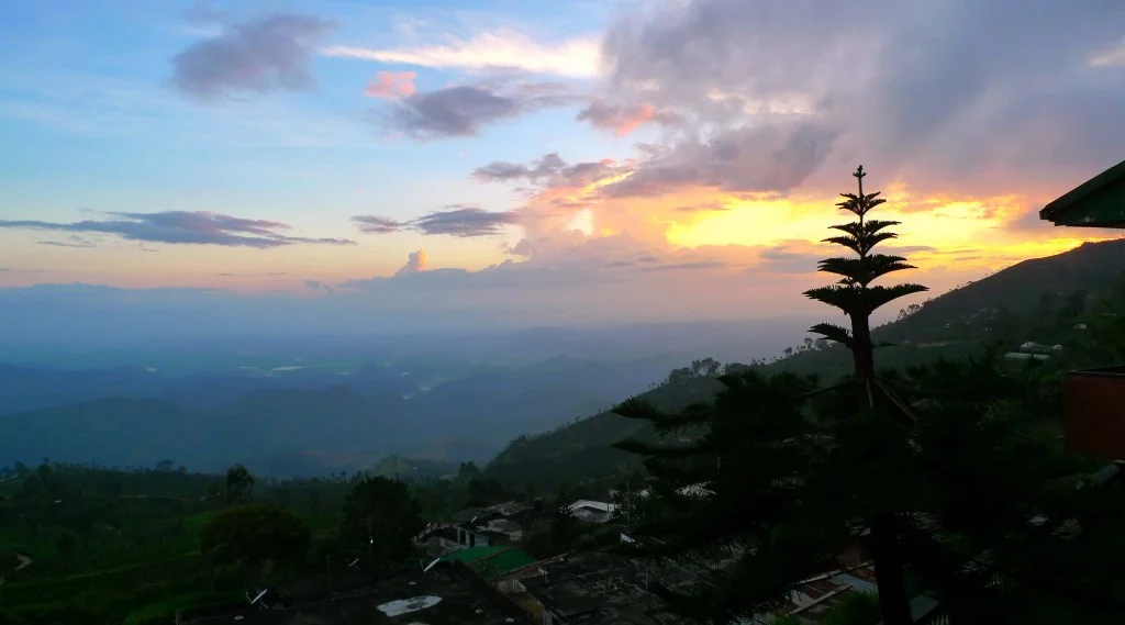 view from hotel in Haputale