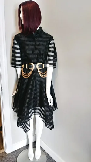 metallic striped handkerchief dress Handkerchief Dress Bcbgmaxazria Striped Dress Top Metallic Striped Handkerchief Dress Bcbg 2026 Bcbg Metallic On