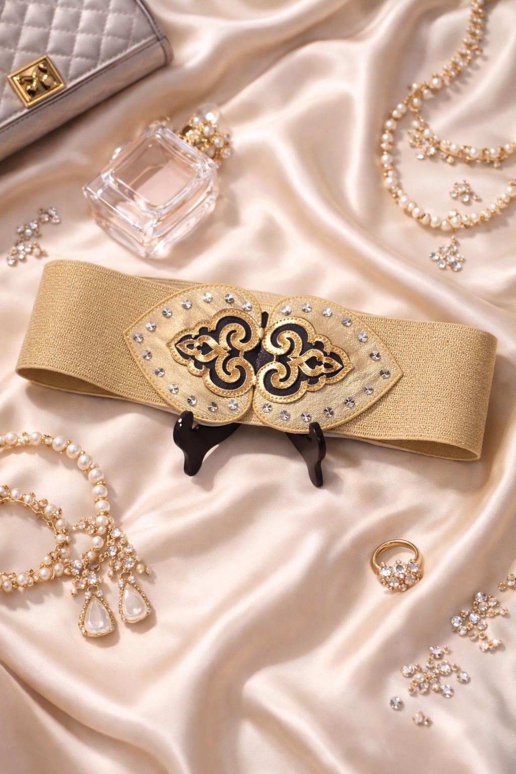 Glam Elastic Waist Cincher Belt