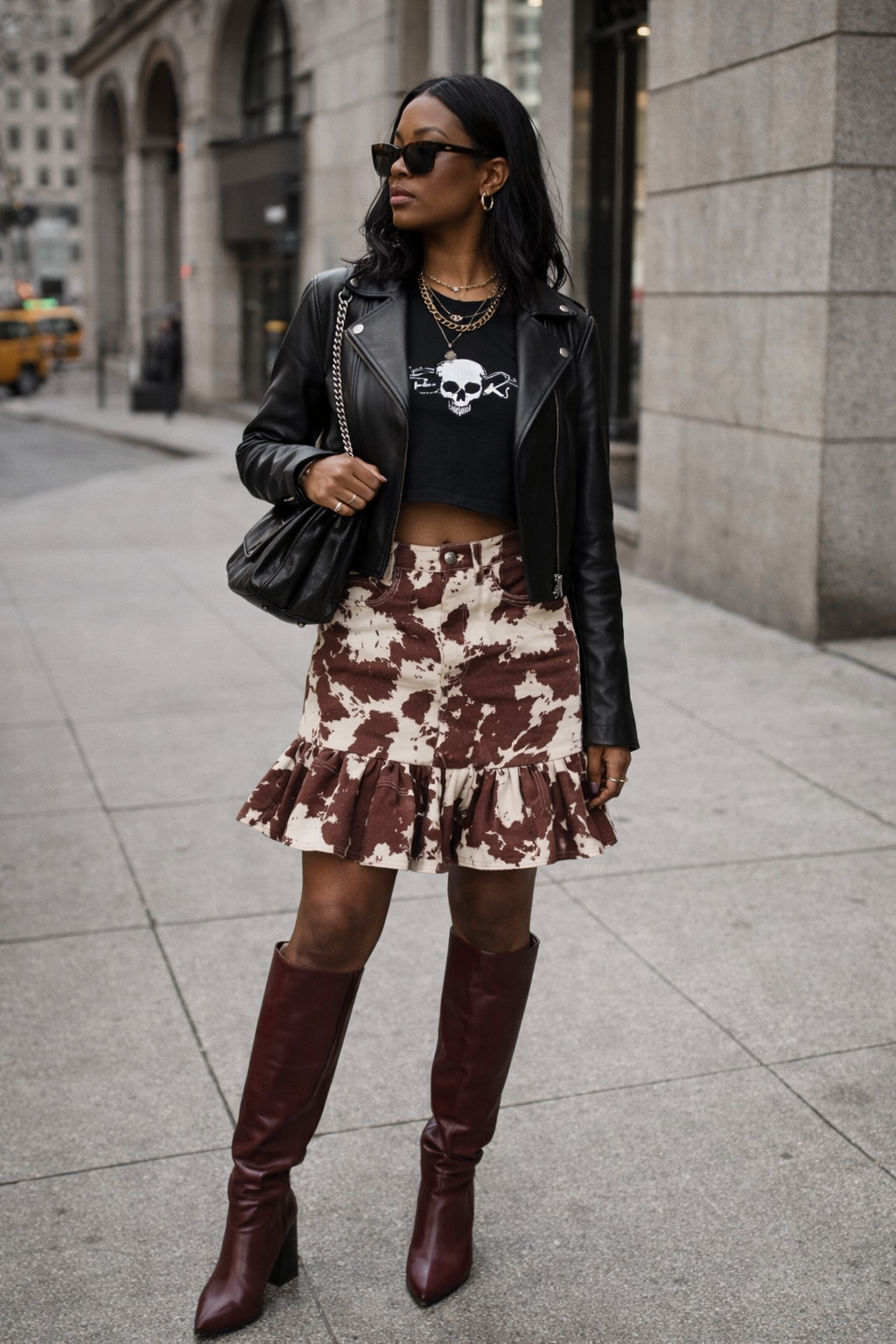 BDG Reclaimed Ruffle Skirt-One of One