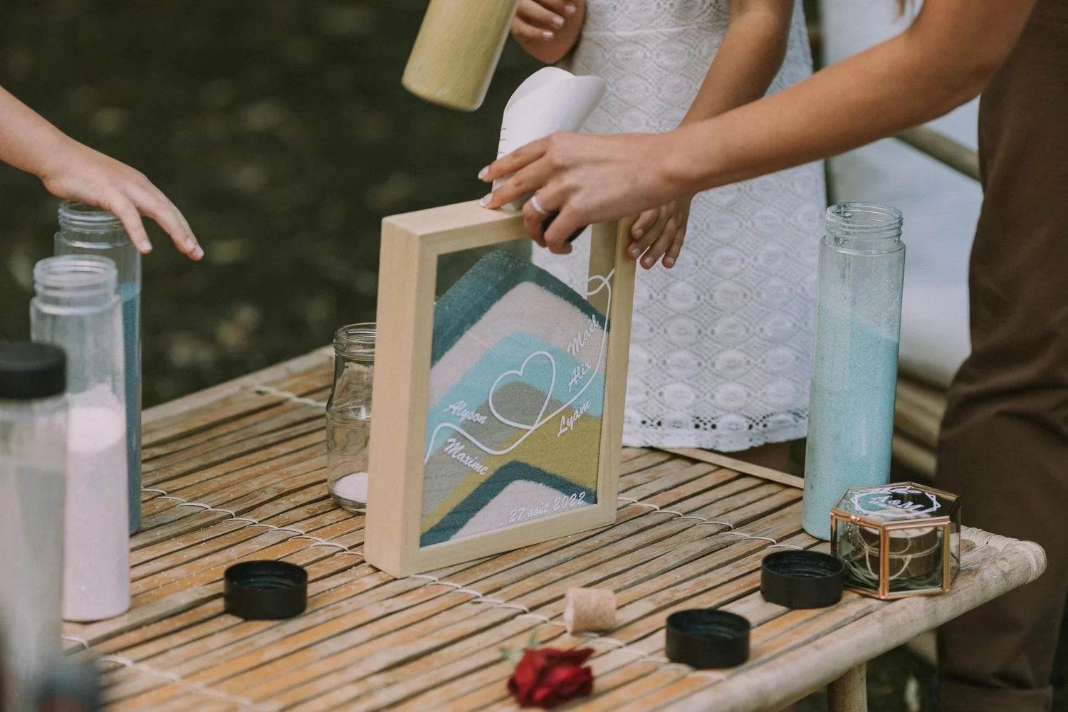 Jeu Rituel Sables Mariage STC - Cérémonie Union Moderne Multicolore