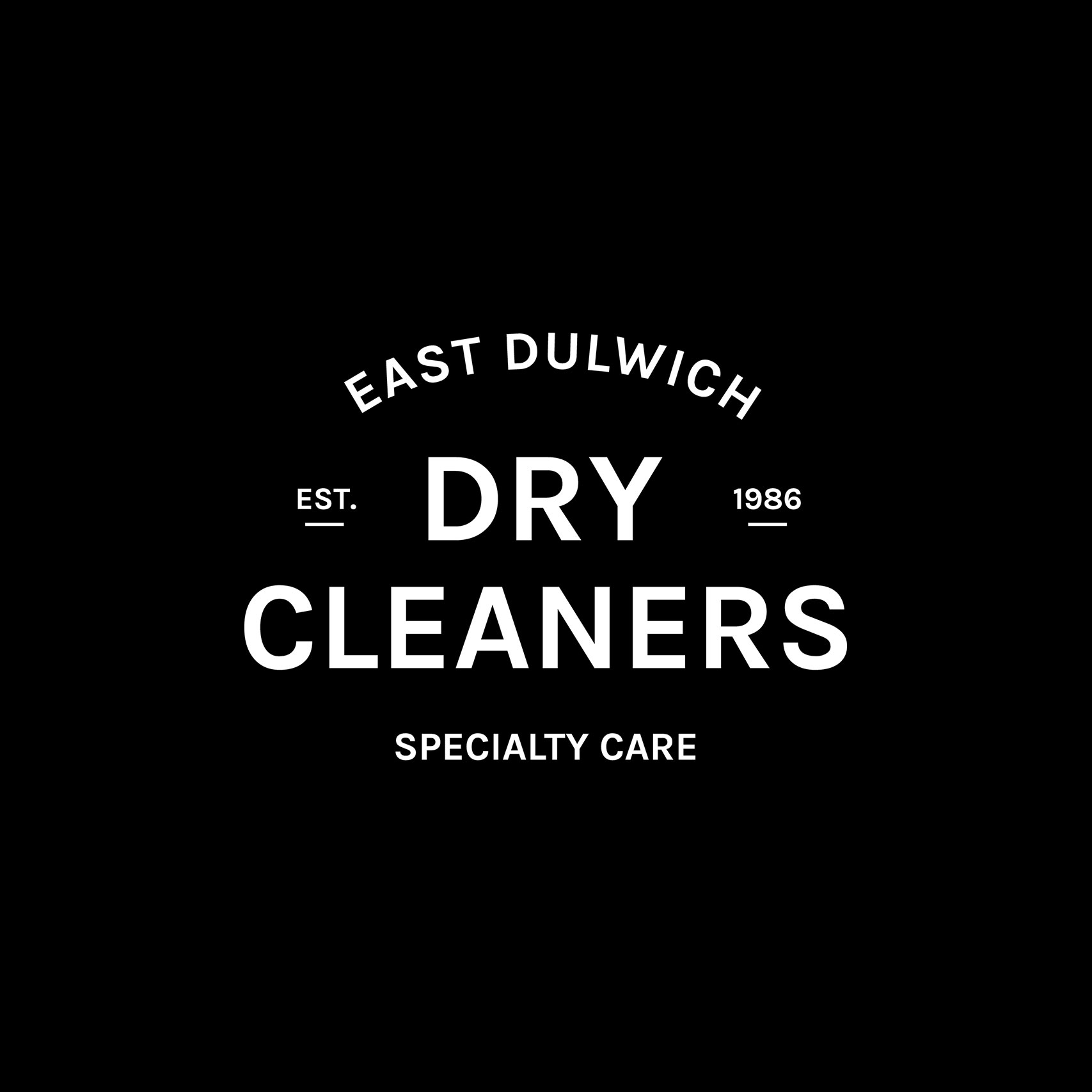 Small business logo design for East Dulwich Dry Cleaners
