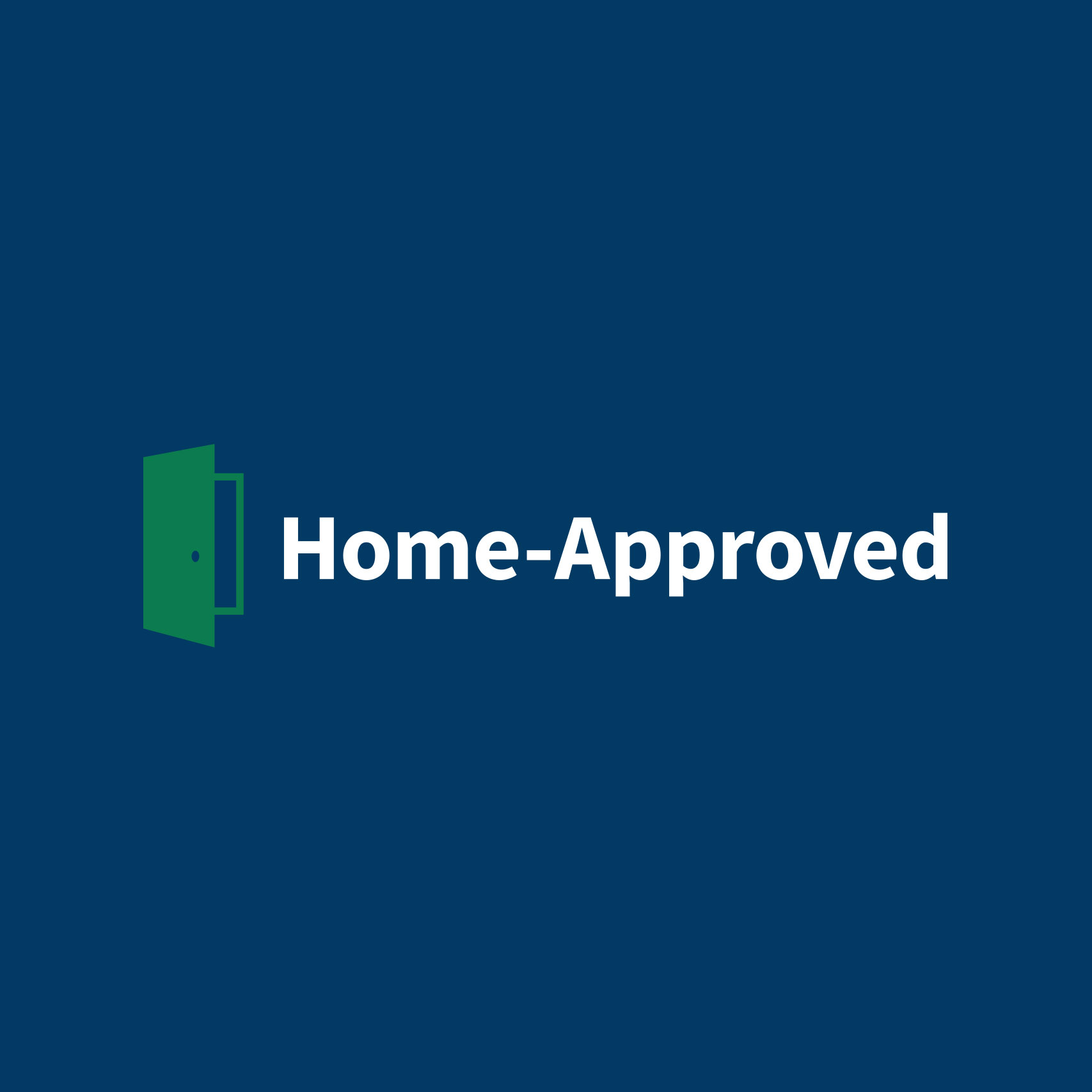 Simple logo design for Home Approved