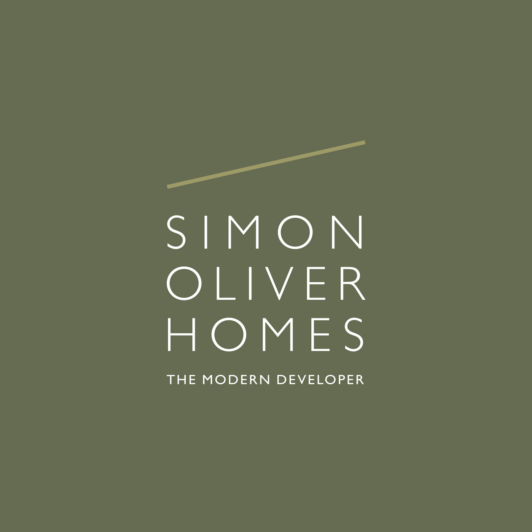 Simple clean logo design for Simon Oliver Homes London