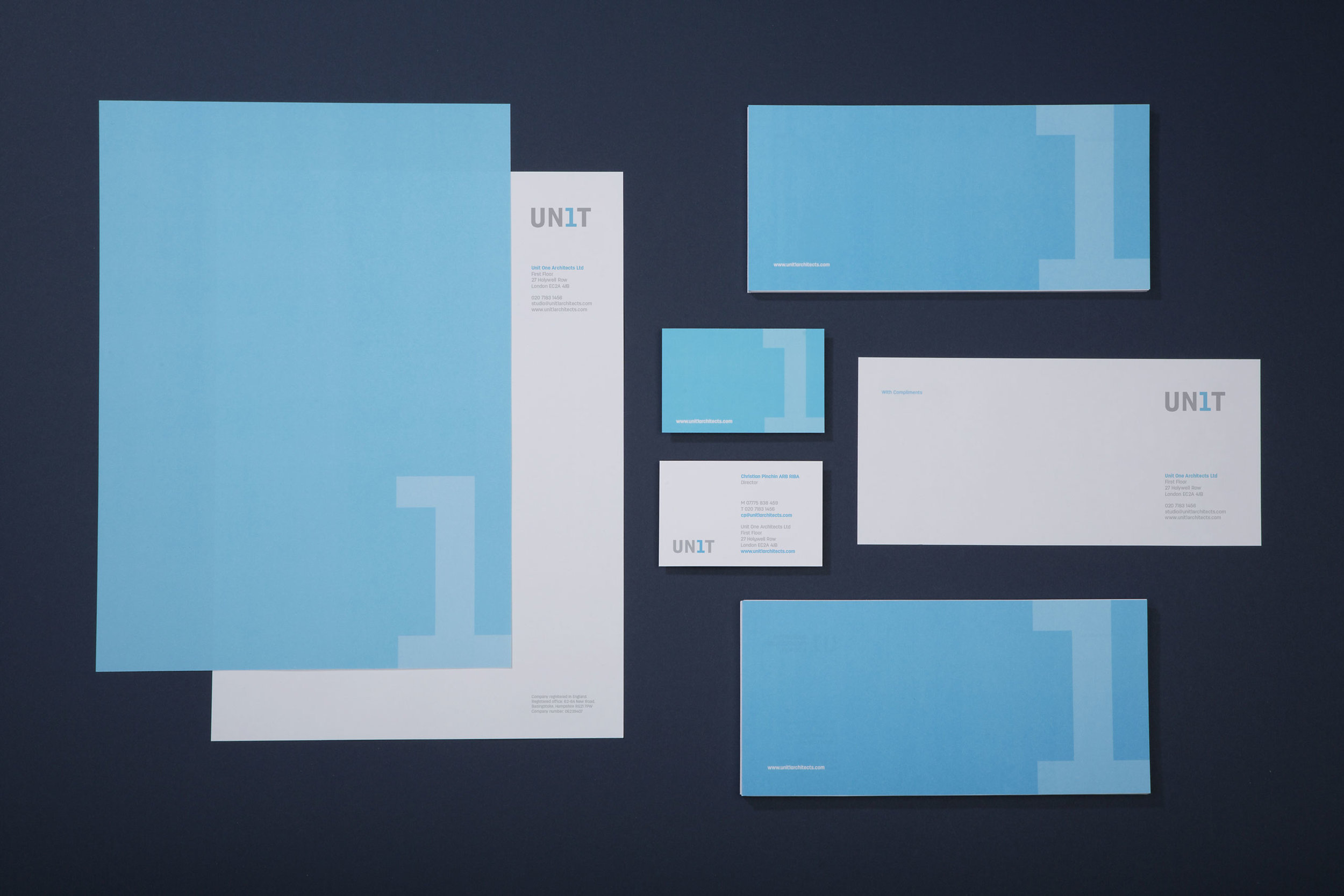 Creative affordable graphic design for Unit 1 architects