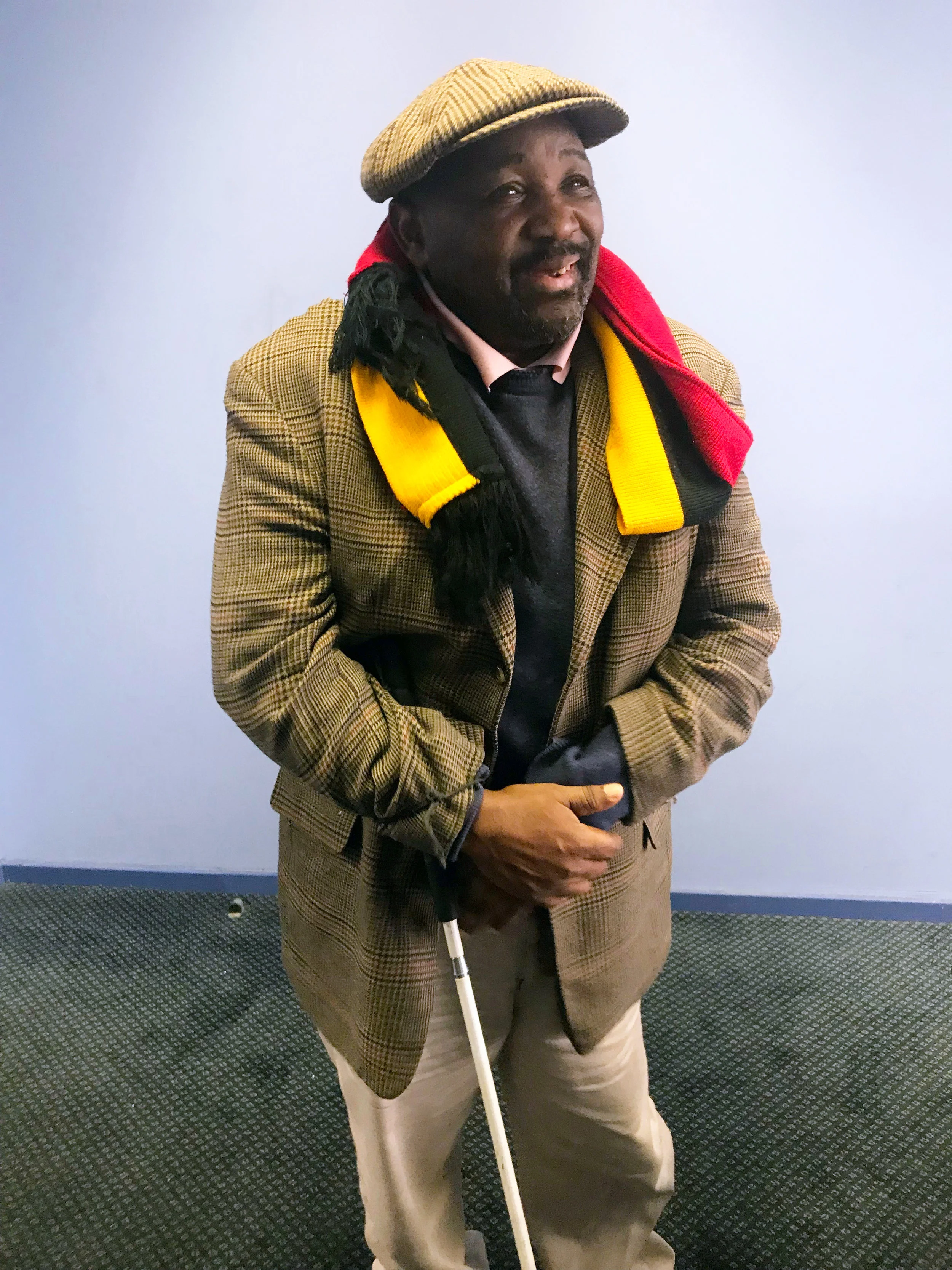 Monroe at SACTWU offices after our interview in June 2018.