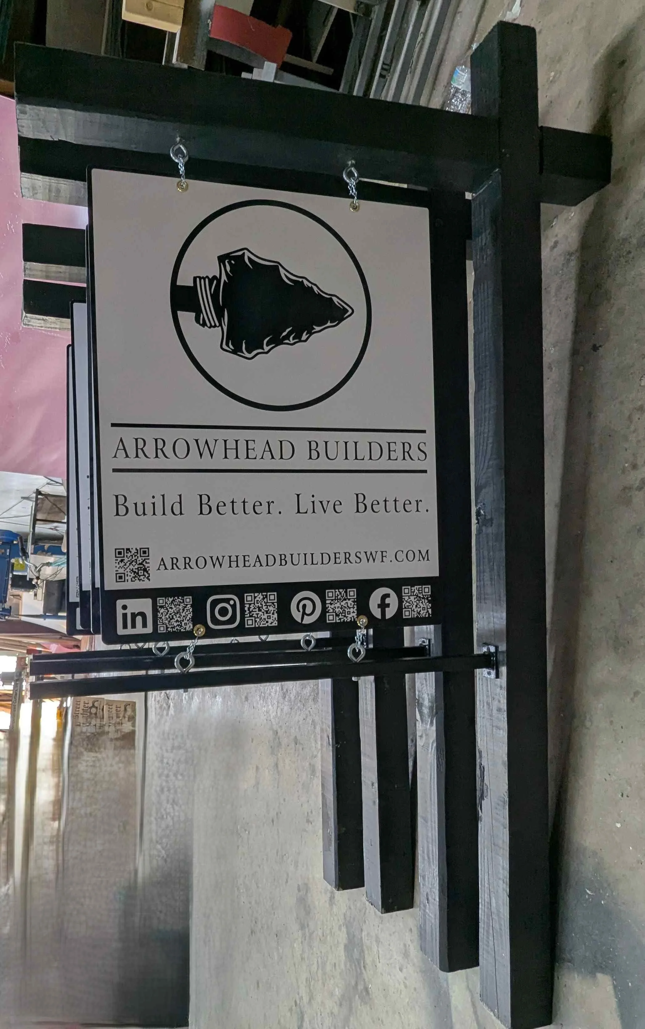  Arrowhead Builder Construction Sign 