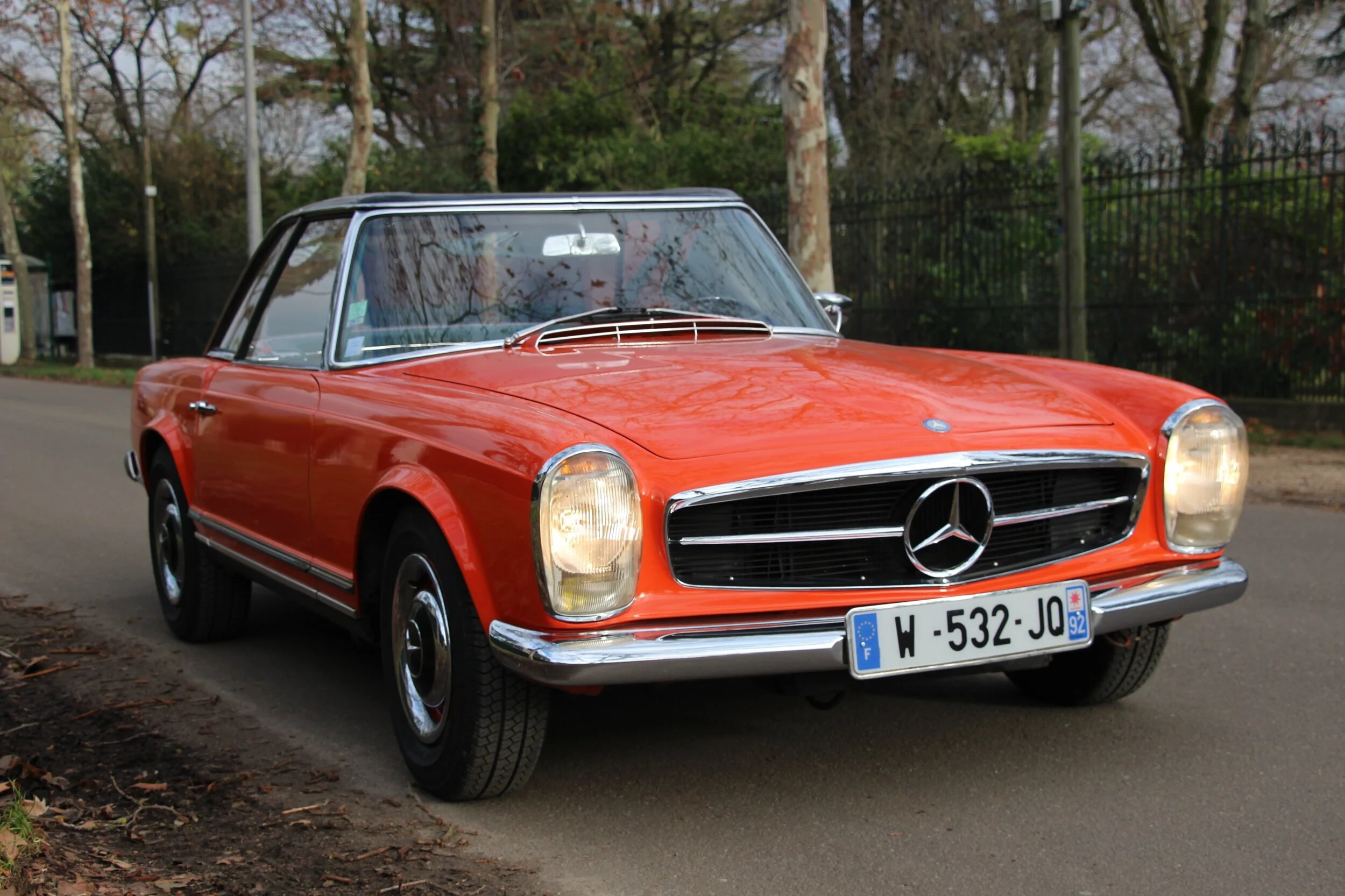 Mercedes 230 SL 1963 Cabriolet Pagode orange, code couleur 534_Essai route2.JPG