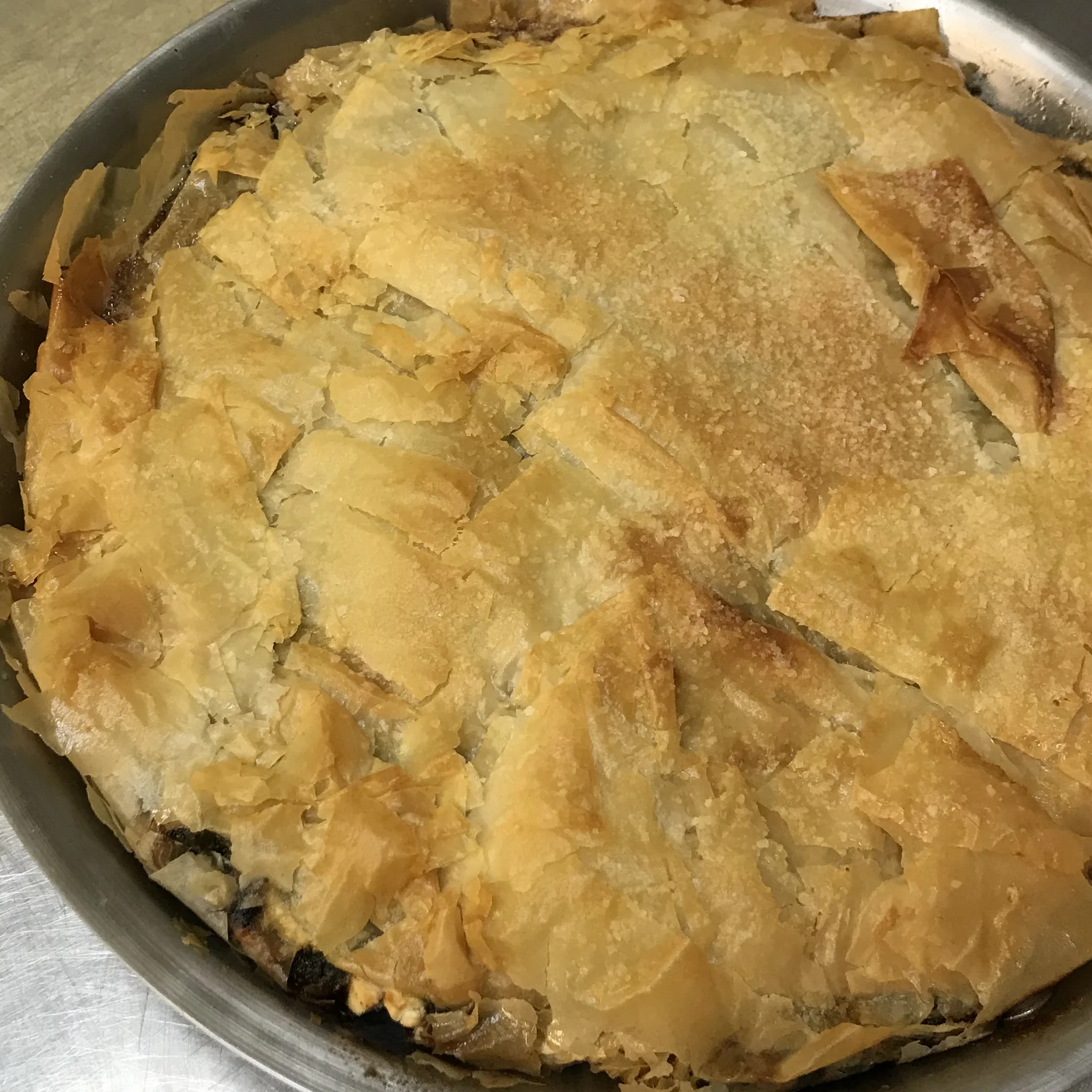 Spinach Pie . Barefoot Contessa Cookbook . Week 5