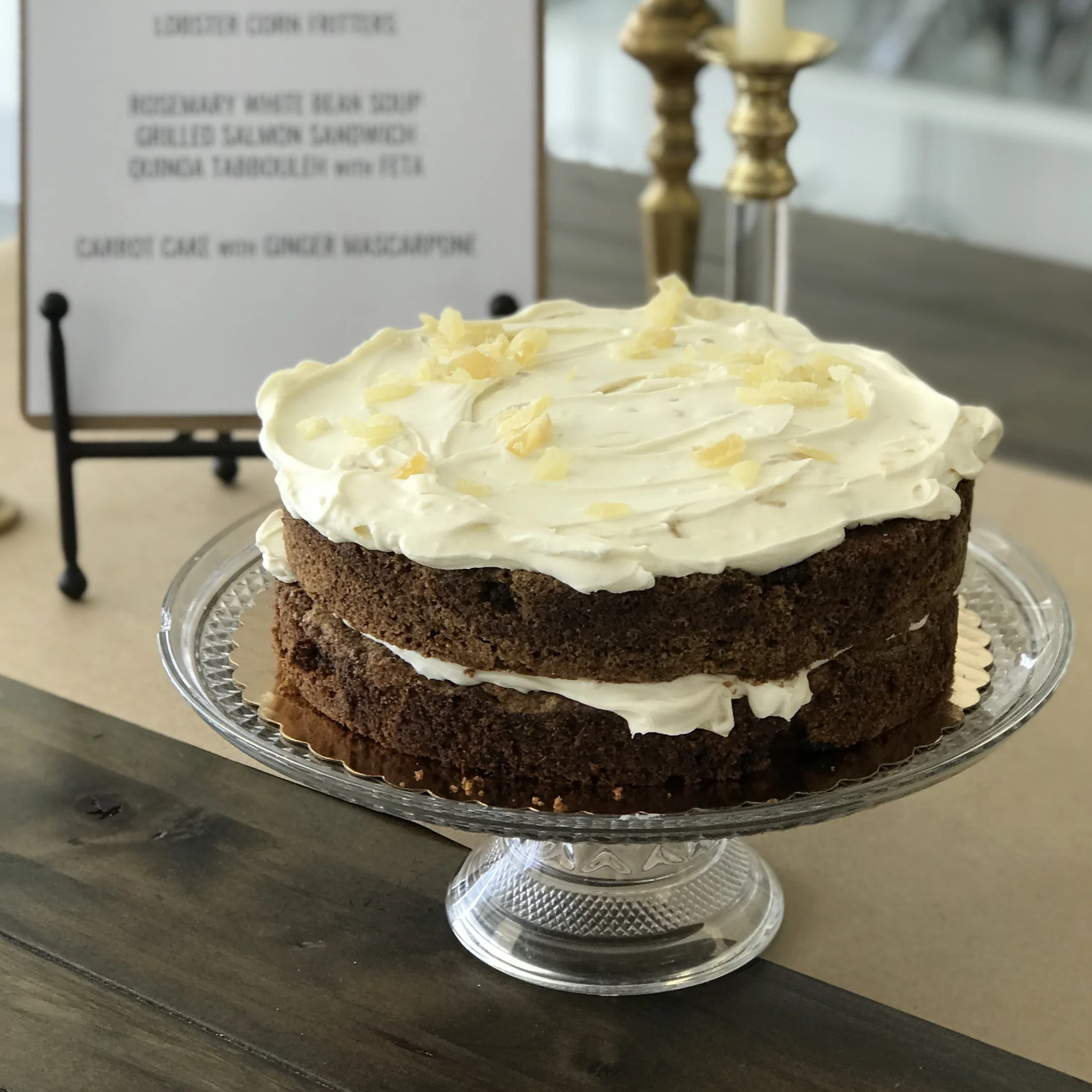 Carrot Cake with Ginger Mascarpone Frosting . Barefoot Contessa Foolproof . Week 22