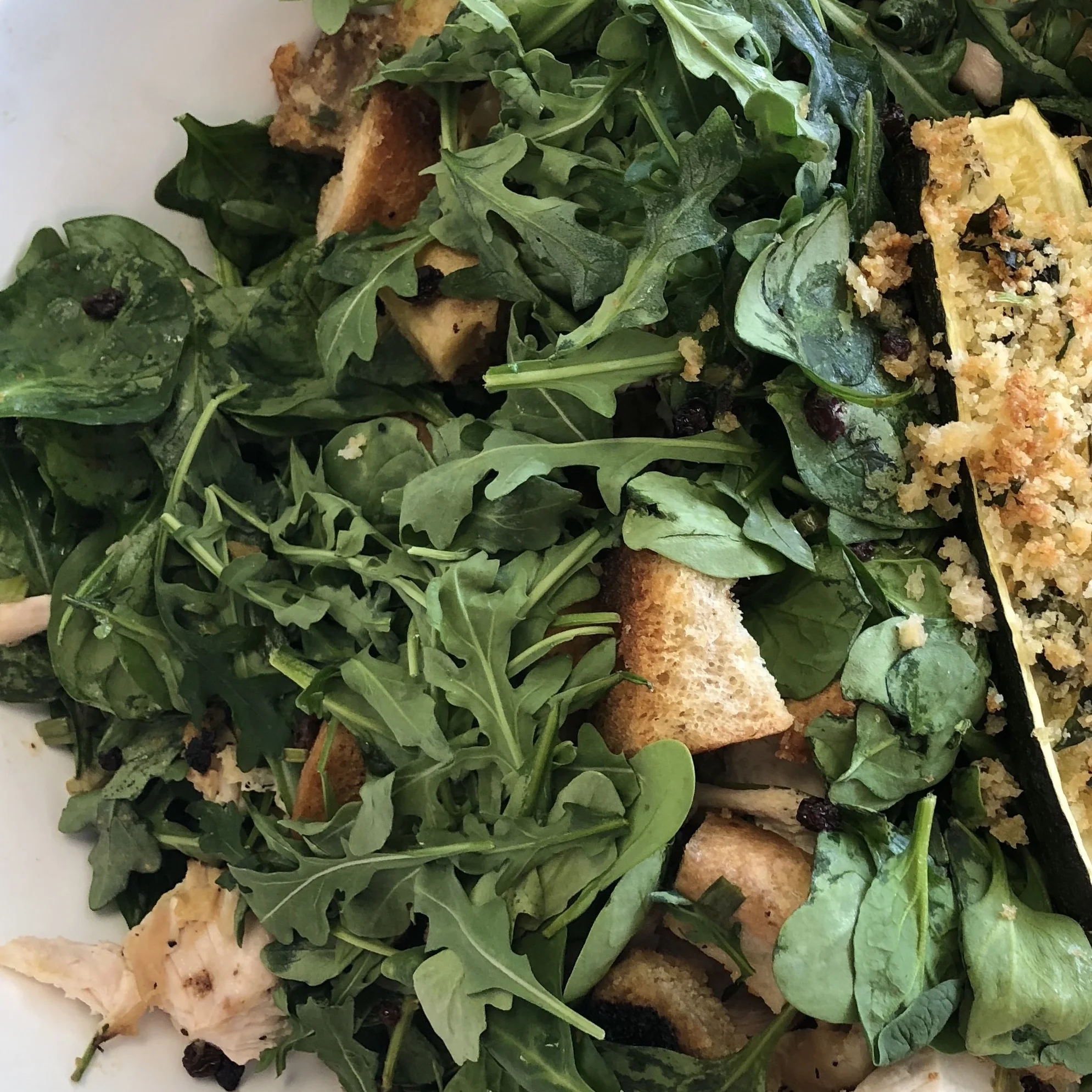 Roast Chicken with Bread & Arugula Salad . Make It Ahead . Week 28