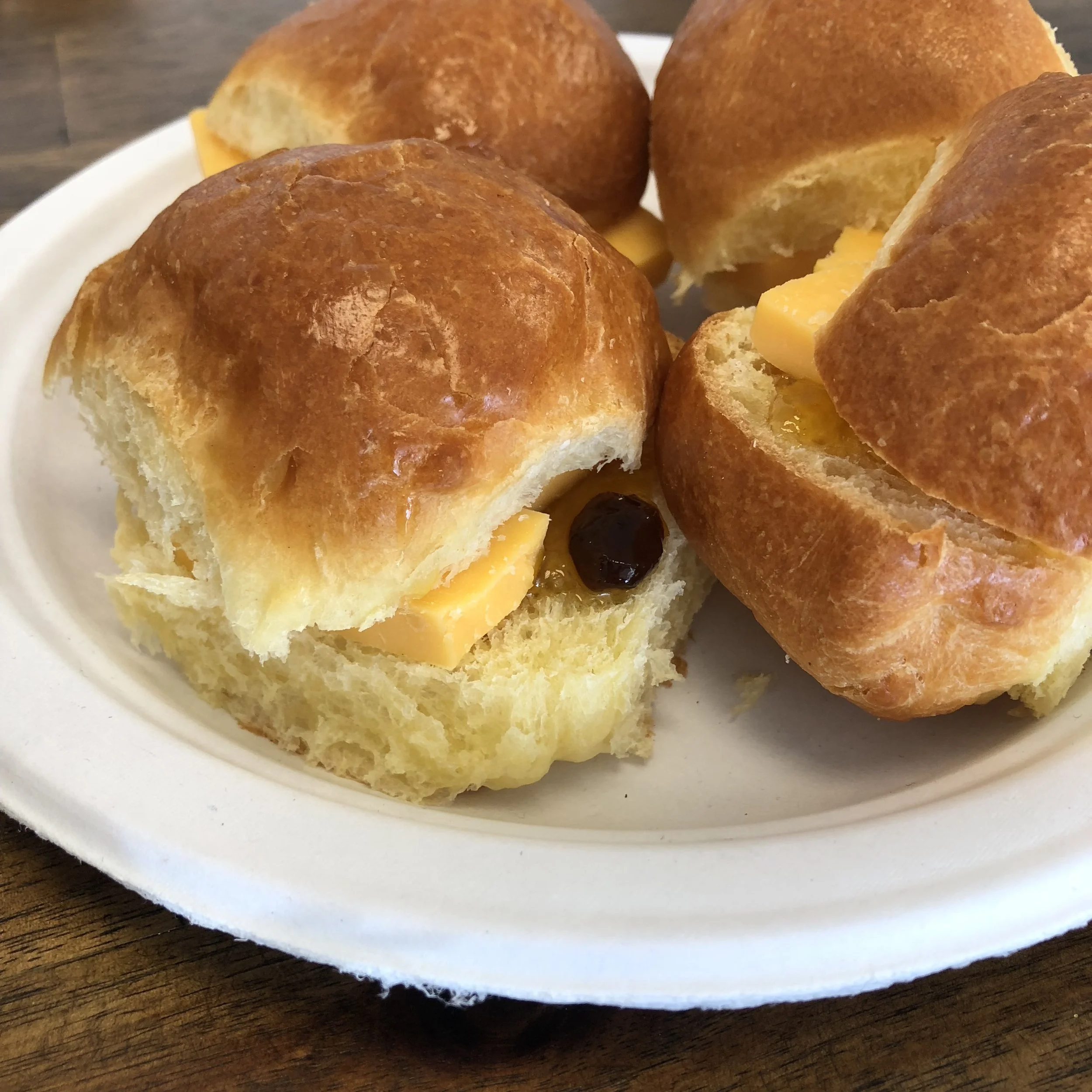 Cheddar and Chutney on Brioche . Barefoot Contessa Parties! . Week 30