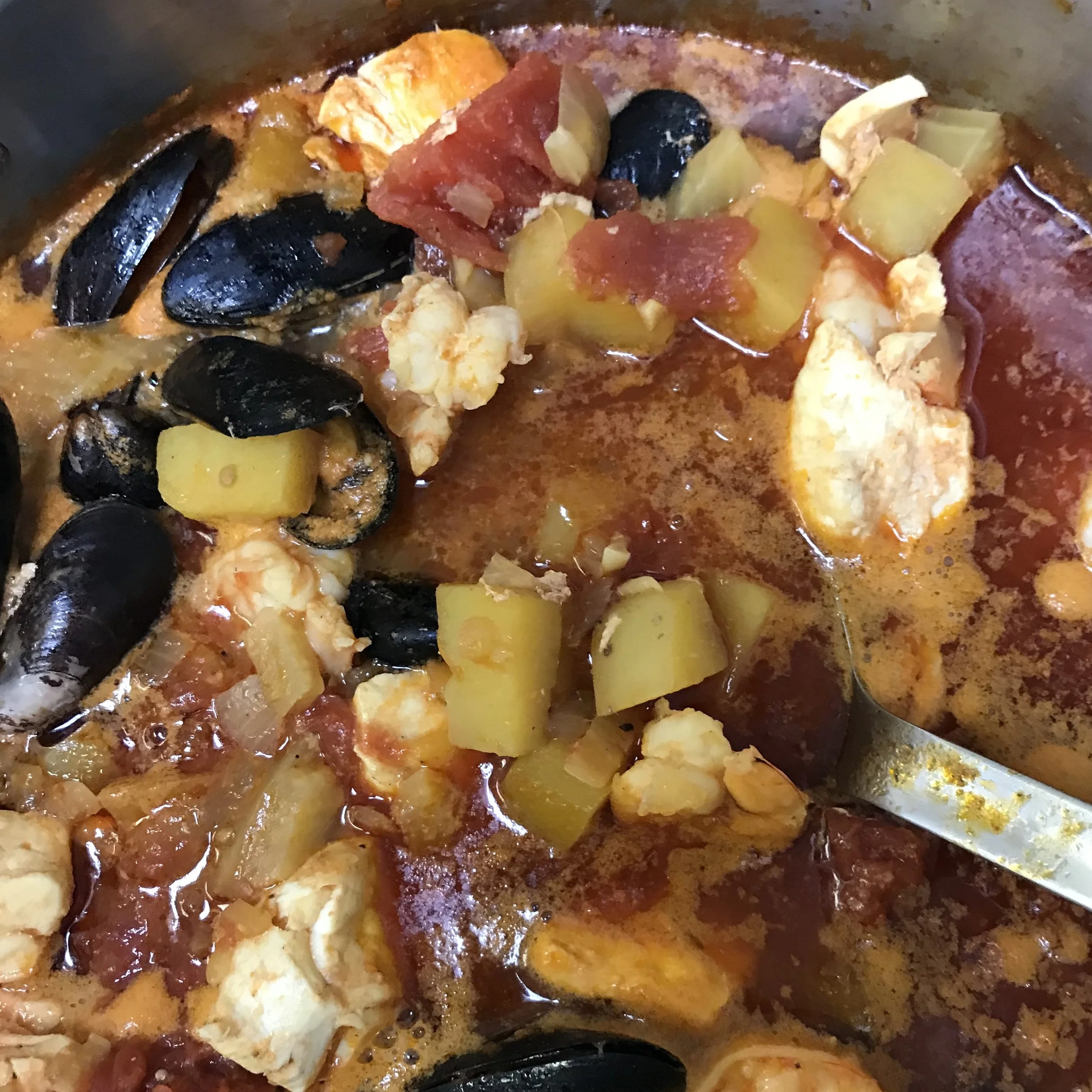 Seafood Stew, Seafood Stock . Barefoot in Paris . Week 31