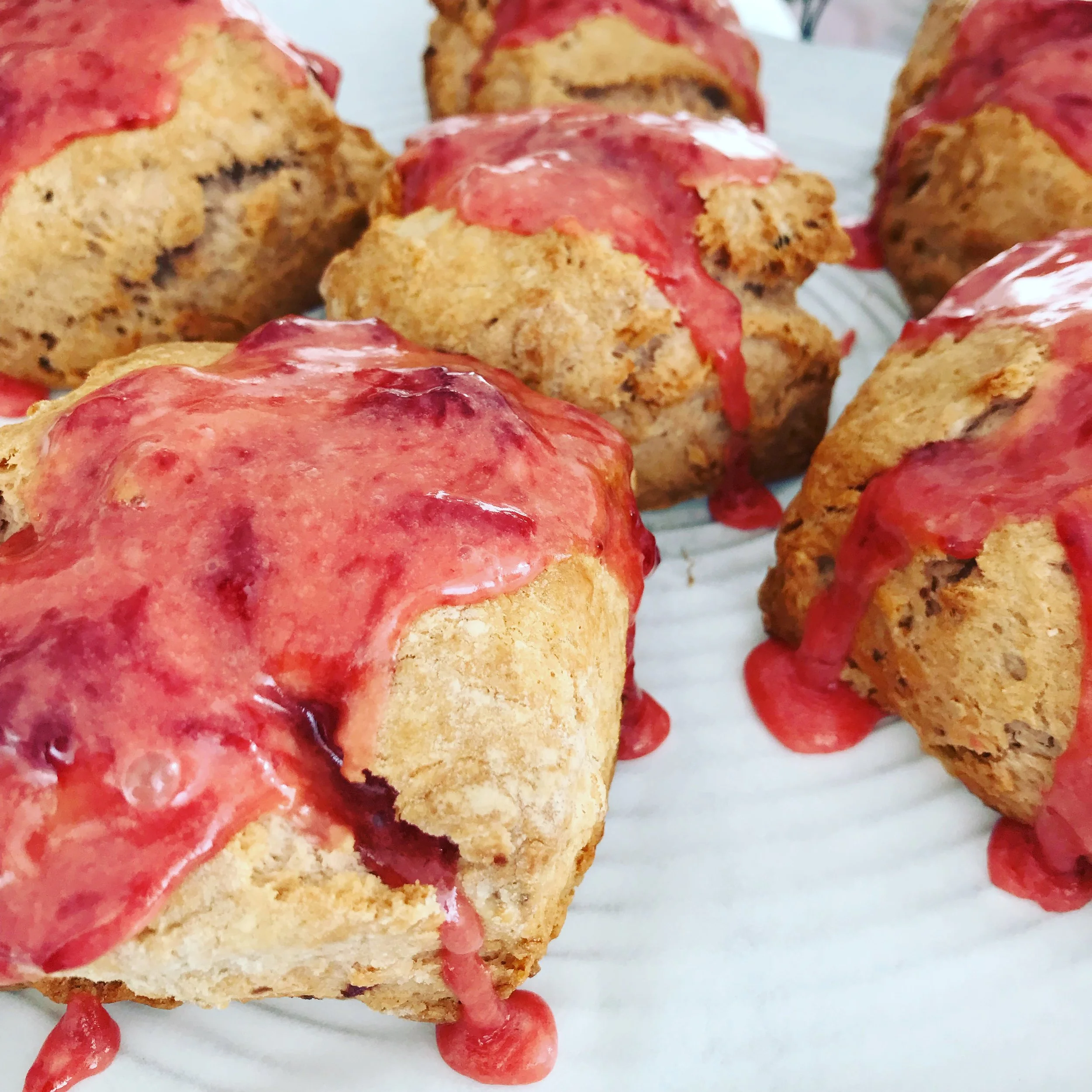 Strawberry Scones . Barefoot Contessa Cookbook . Week 35