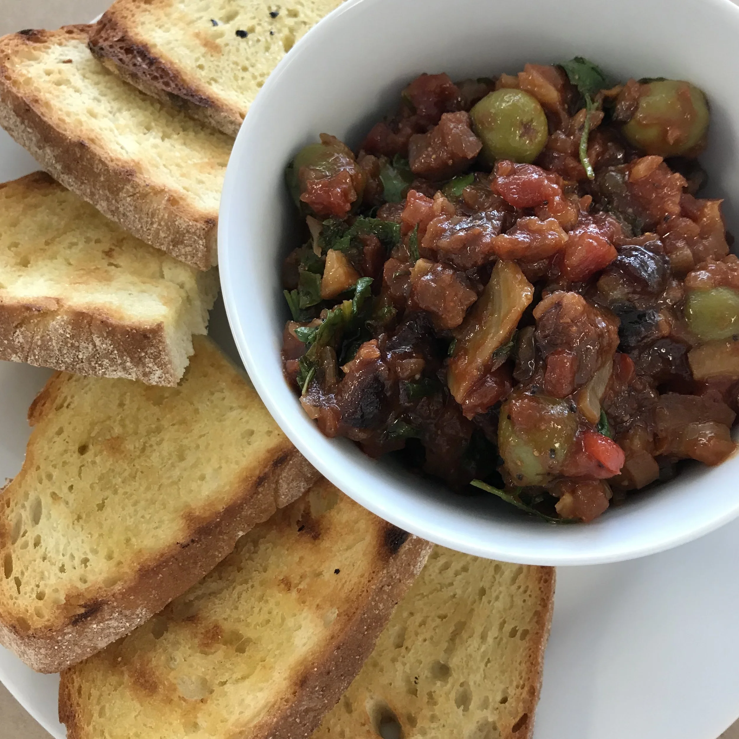 Fig & Fennel Caponata . Barefoot Contessa Cookbook . Week 38