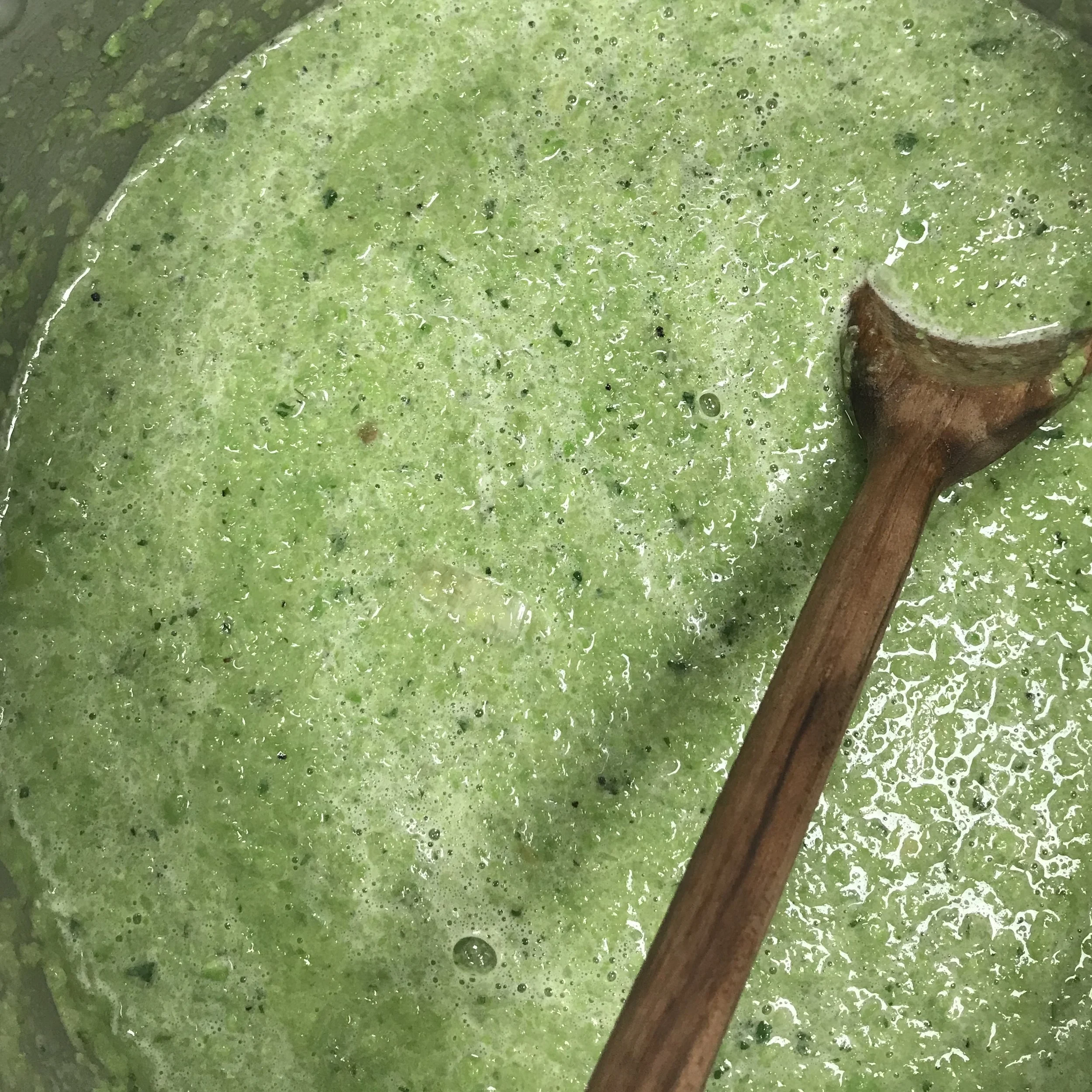 Fresh Pea Soup . At Home . Week 39
