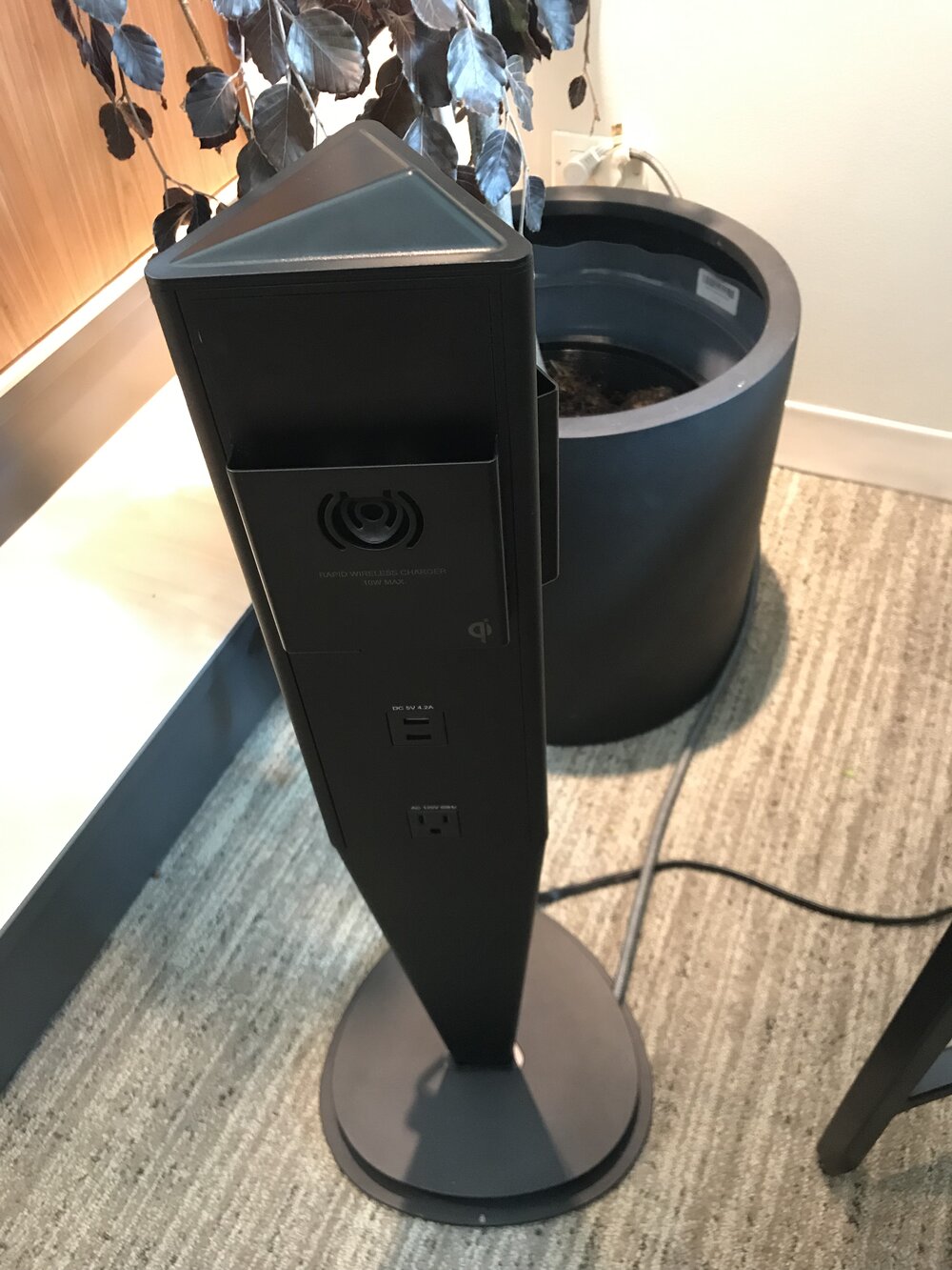  Stand-alone charging centers were common, however, they still needed to be tethered to an outlet.  OFS’ Scepter  was one of many power solutions. 