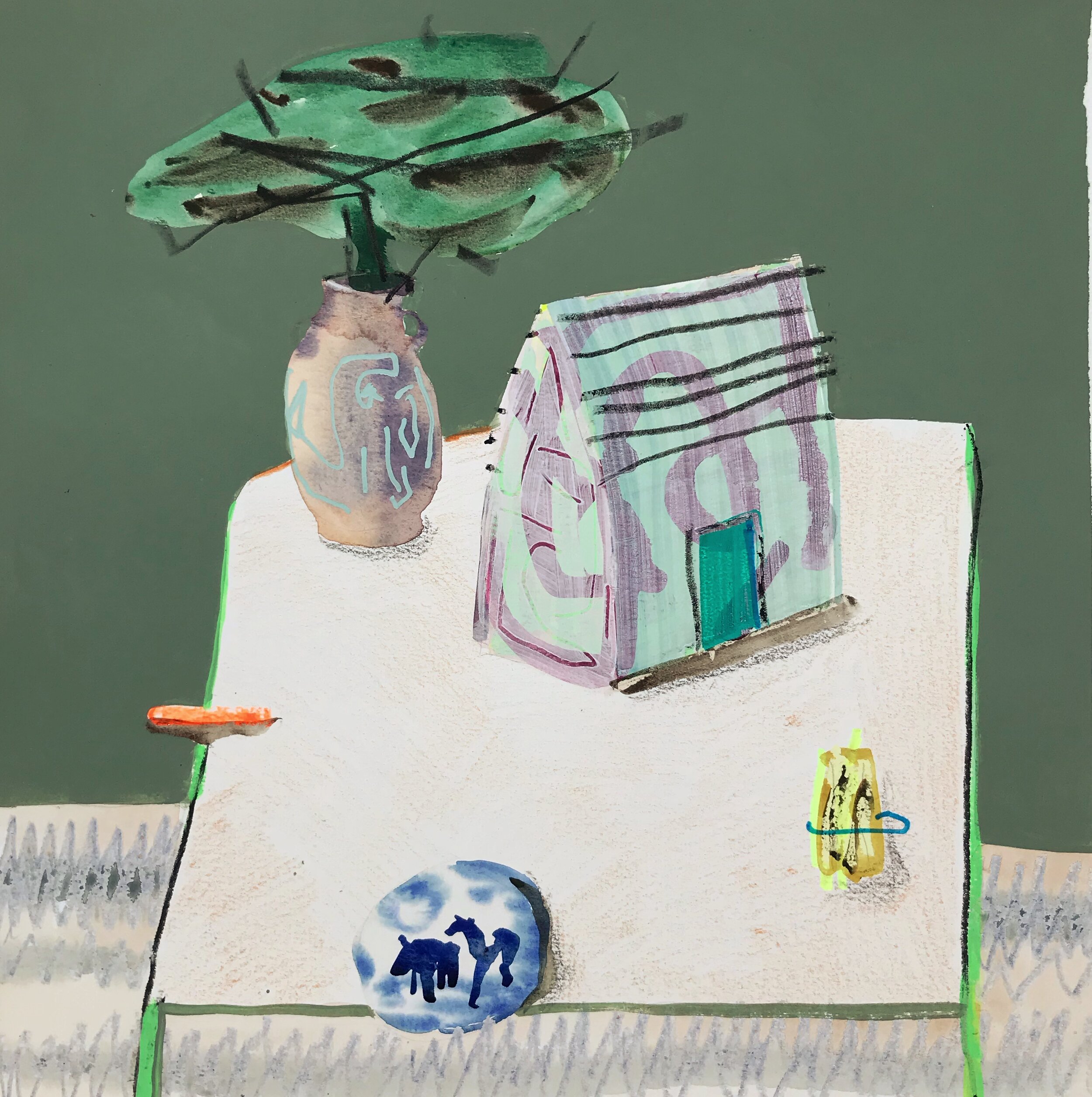 Still Life with Box House