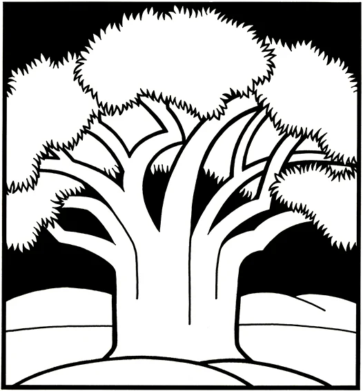 Baobab Available as signed giclee print, 20cm sq (no mount)