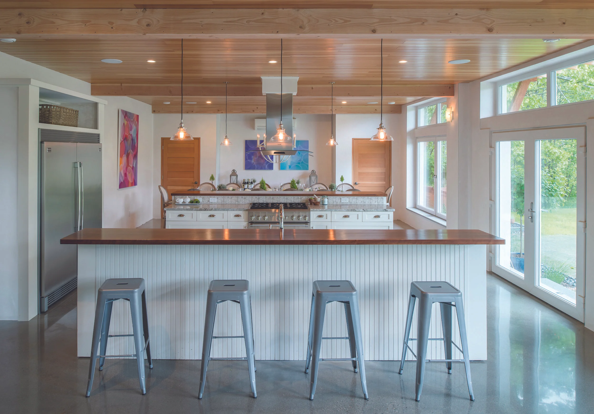 Chris Genest's Kennebunkport home, the first completed with Comfort Blocks (TM), showcases the flexibility of design options that the product offers. Photo: Carol Liscovitz Photography