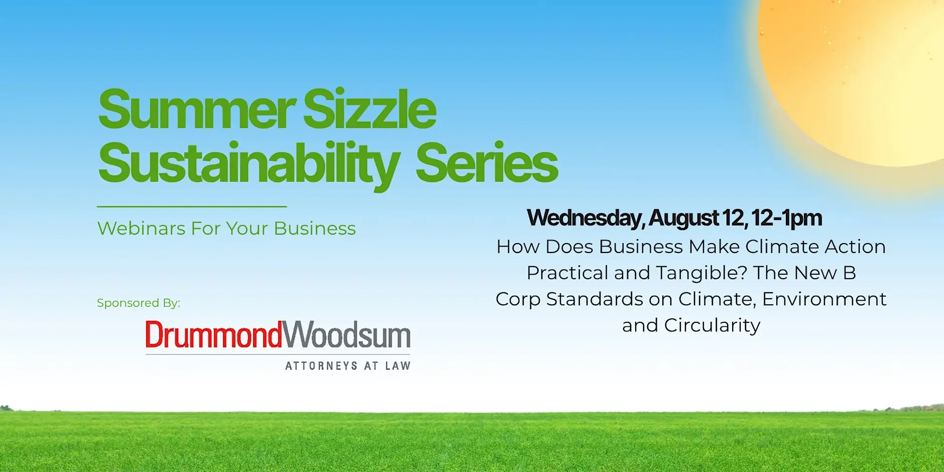 Summer Sizzle Sustainability Series: Practical and Tangible Climate Action