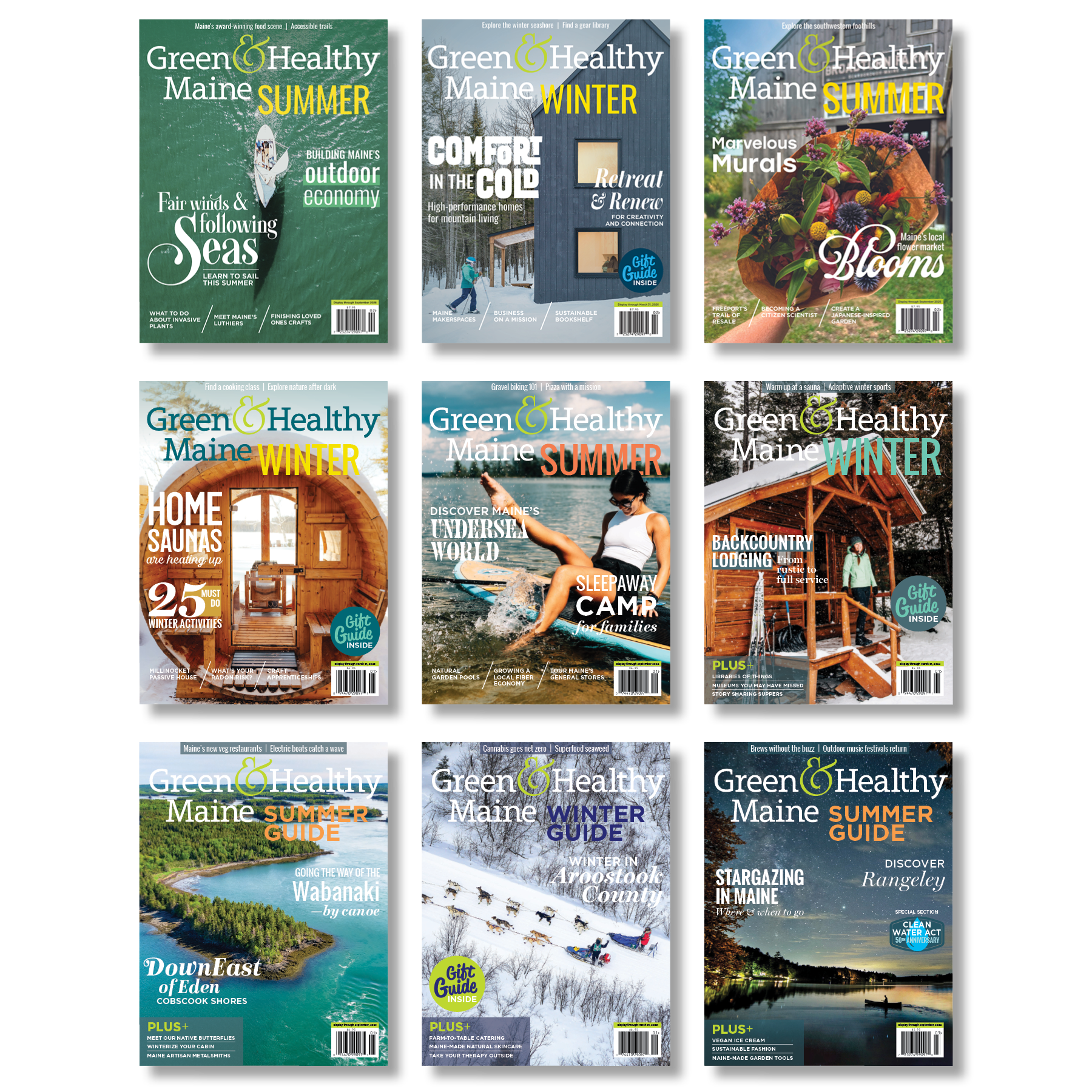 Single issues - Green & Healthy Maine SUMMER & WINTER