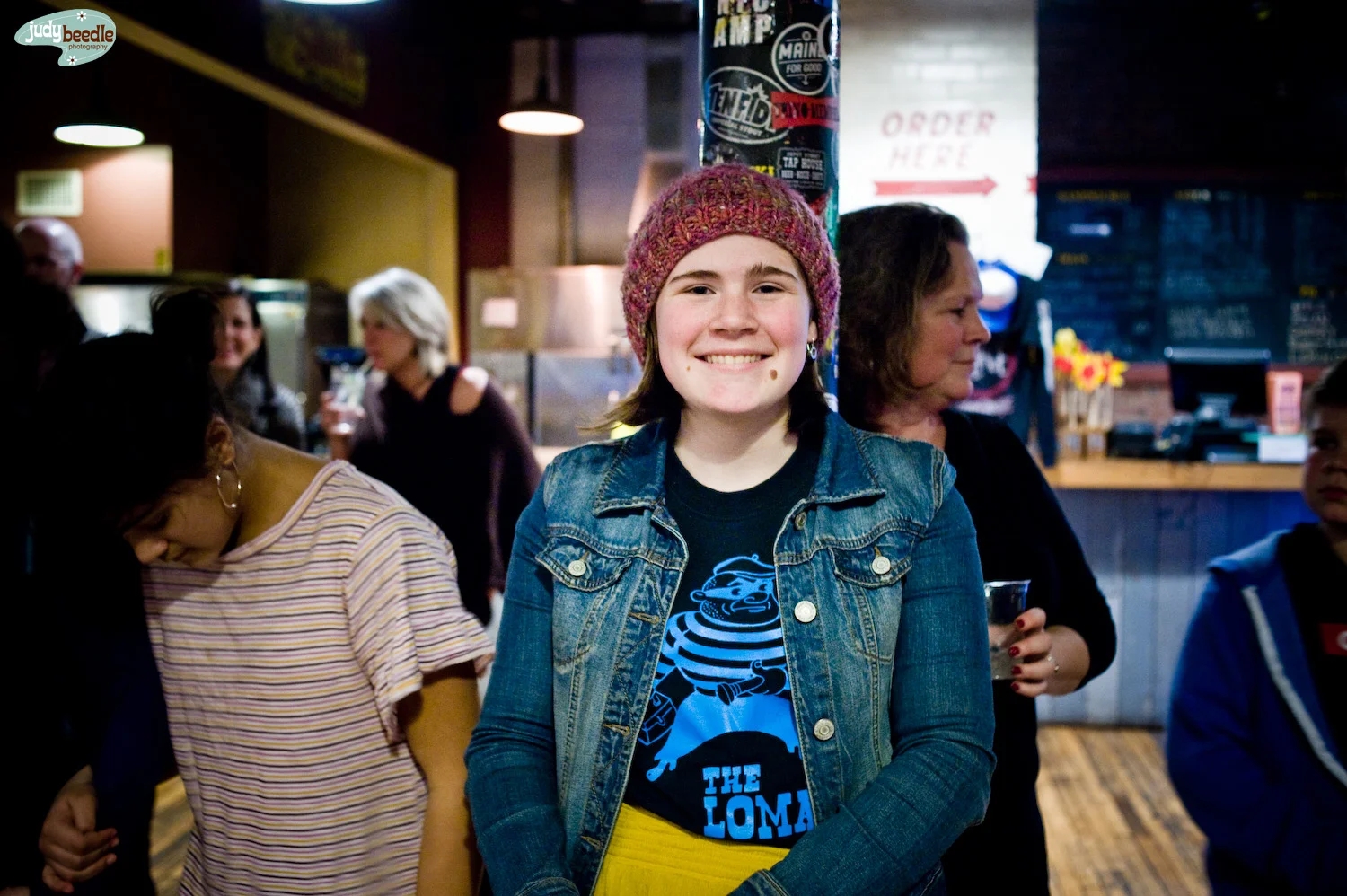 {5/365} Maggie at the Big Ass Rooster show | Salvage BBQ | Portland, Maine. Her dad was joining the band this night.