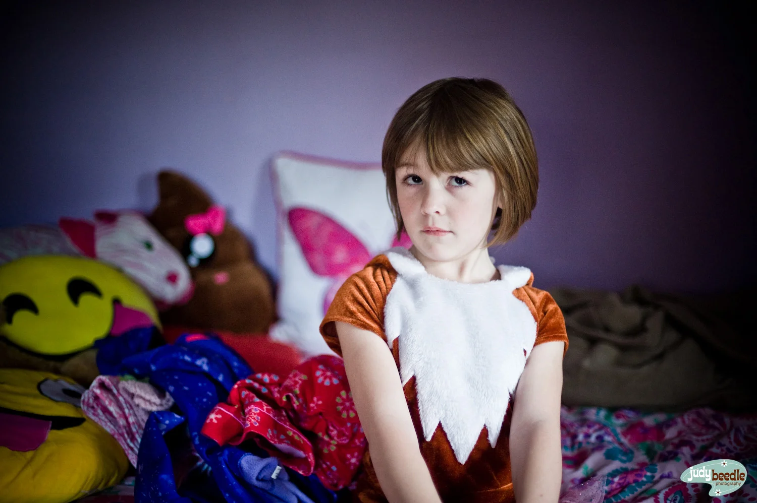4/25 | She wanted me to come over to see what she was wearing to school the next day. It was this - a fox outfit. It has a tail.