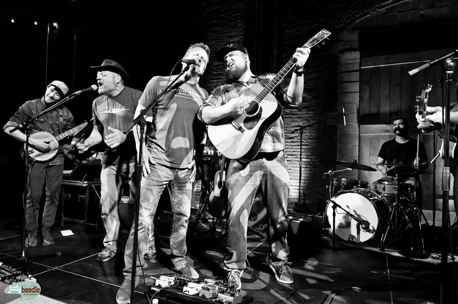 5/17. The Ghost of Paul Revere and the Perry Brothers playing at the Zachau Construction celebration for 50 years in business | Brick South, Thompson’s Point, Portland, Maine.