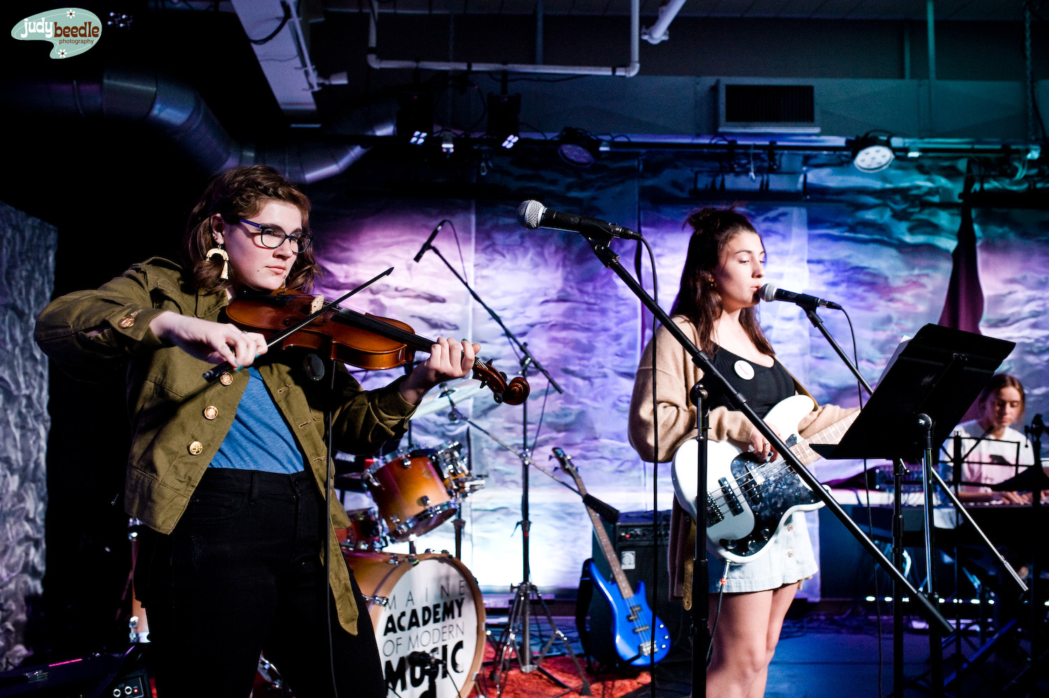 5/24. My friend’s kid, Maggie is one of the coolest people I know. She plays guitar and violin. IN A GIRL BAND. Maine Academy of Modern Music event | Bayside Bowl | Portland, Maine.