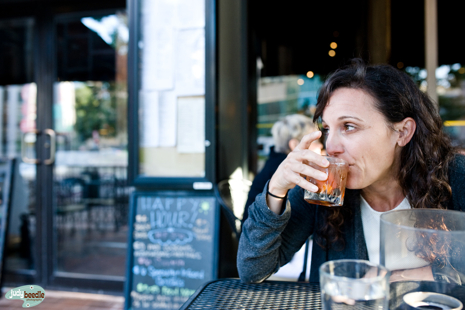 8/26. Happy Hour and people watching with my pal, Gab.