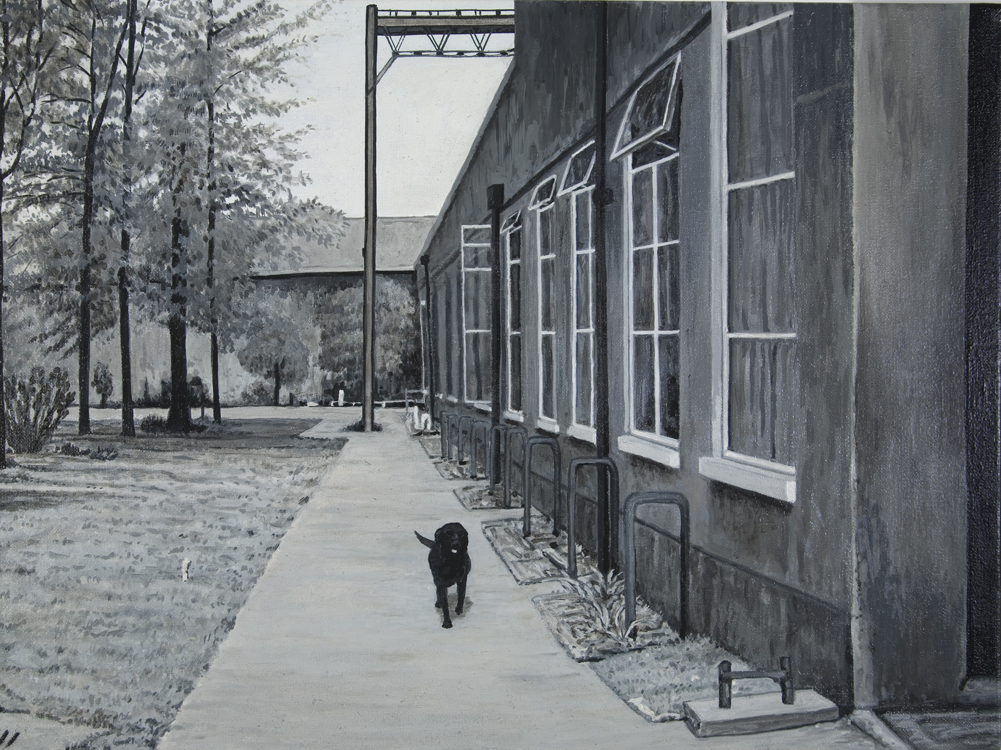  Gibson’s Dog, 2009, oil on canvas , 30cm x 40cm 