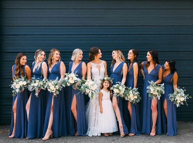 Missing my friends extra hard today so naturally I&rsquo;m going through photos of my beautiful brides and their lovely bridesmaids. Swipe to see some of my favorite pics of Galina and her girls. &hearts;️
.
.
What&rsquo;s one thing you took for gran
