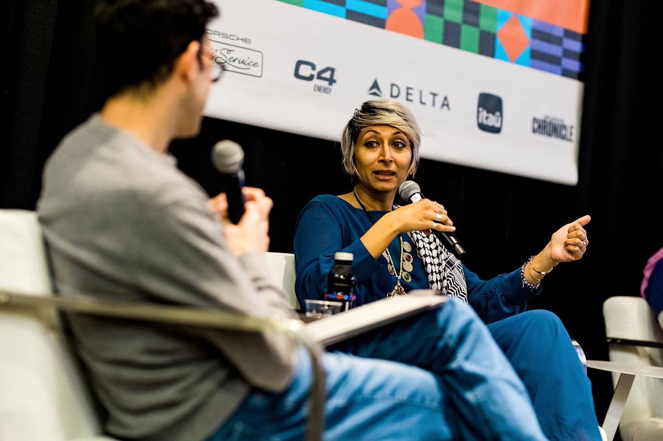 @dorisdukefdn&rsquo;s President &amp; CEO Sam Gill moderates a discussion about Muslim censorship and how it can be avoided in News and Media with panelists @irampbilalofficial @imanzawahry and @ahmedahmedcomedy at @sxsw 2024

📸 @laurenlindleyphoto