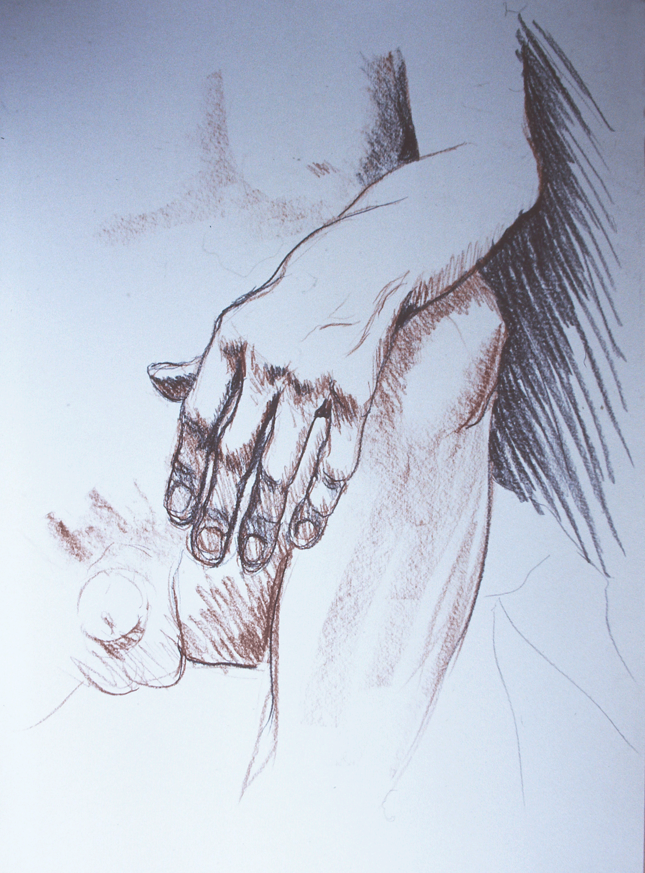 Seated Male Arm on Knee