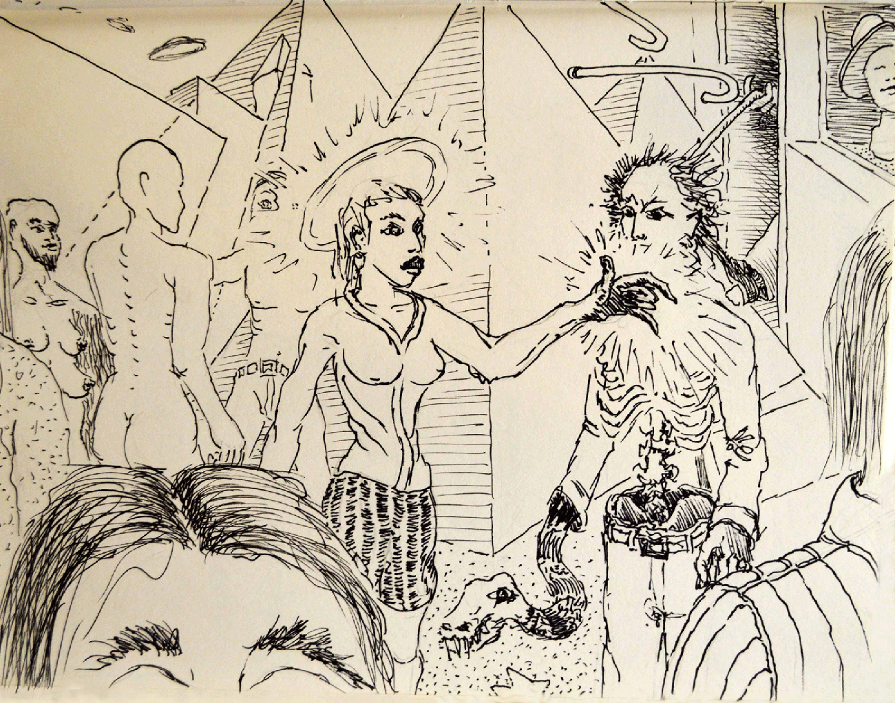 Blue Sketchbook Angel of Death