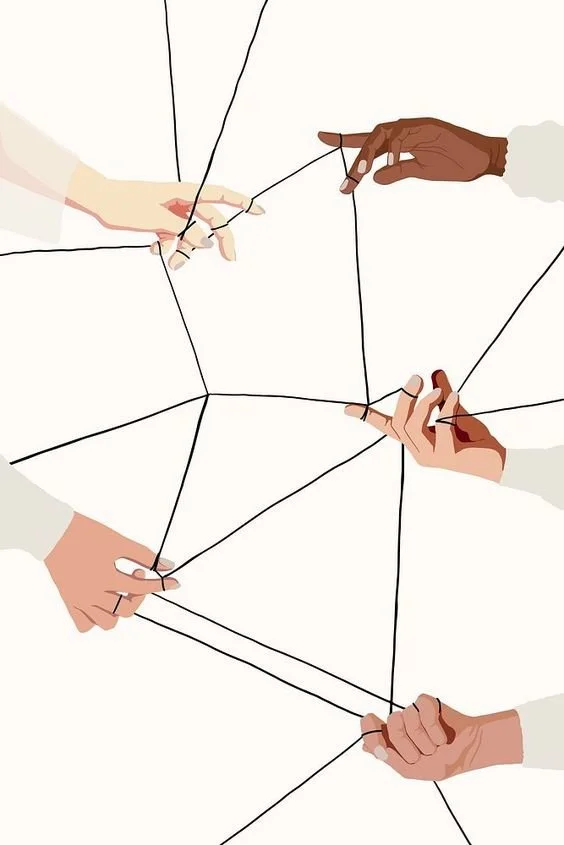 weaving connection.