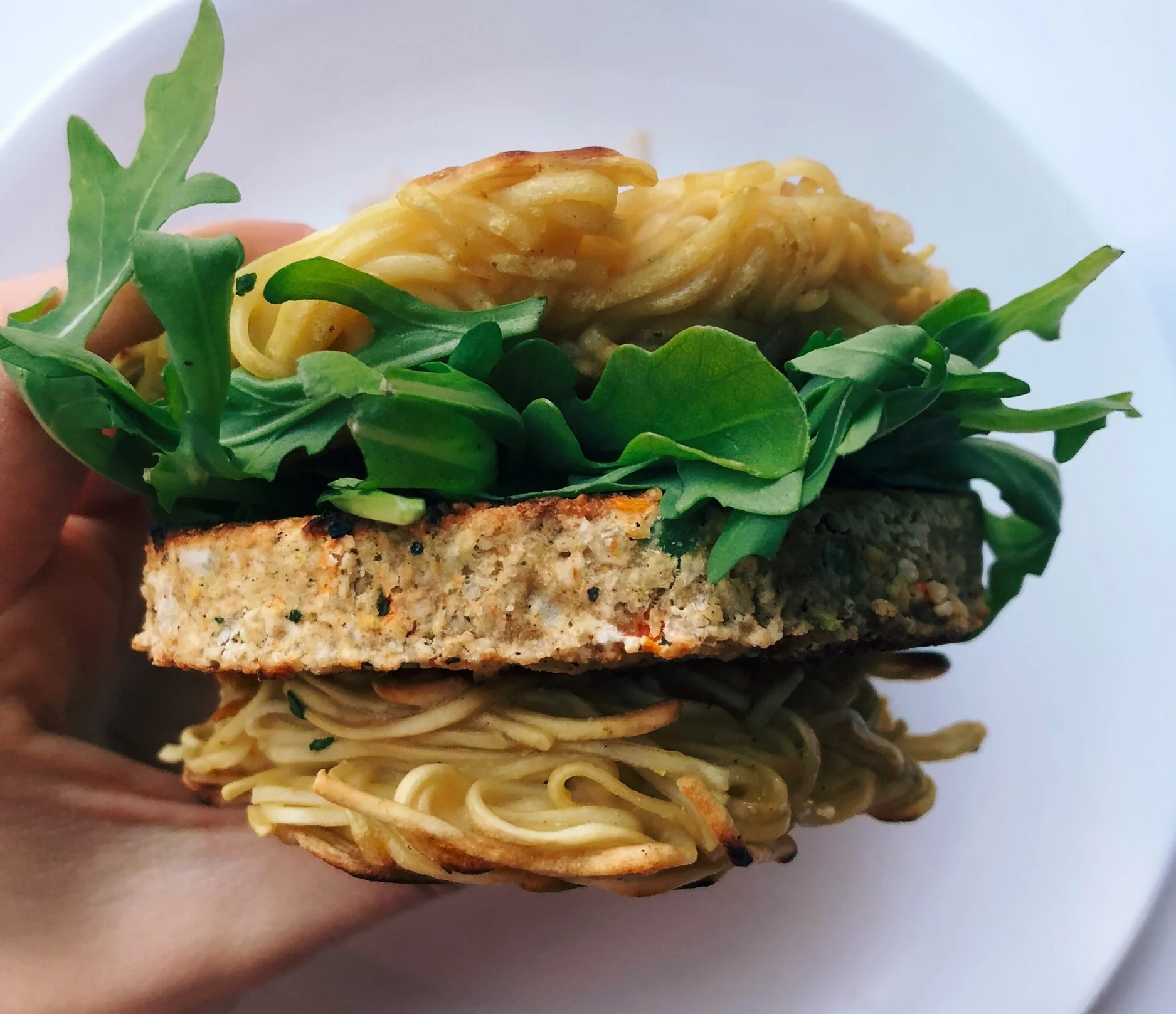 Right Foods Series: Healthy Vegan Ramen Burger Recipe