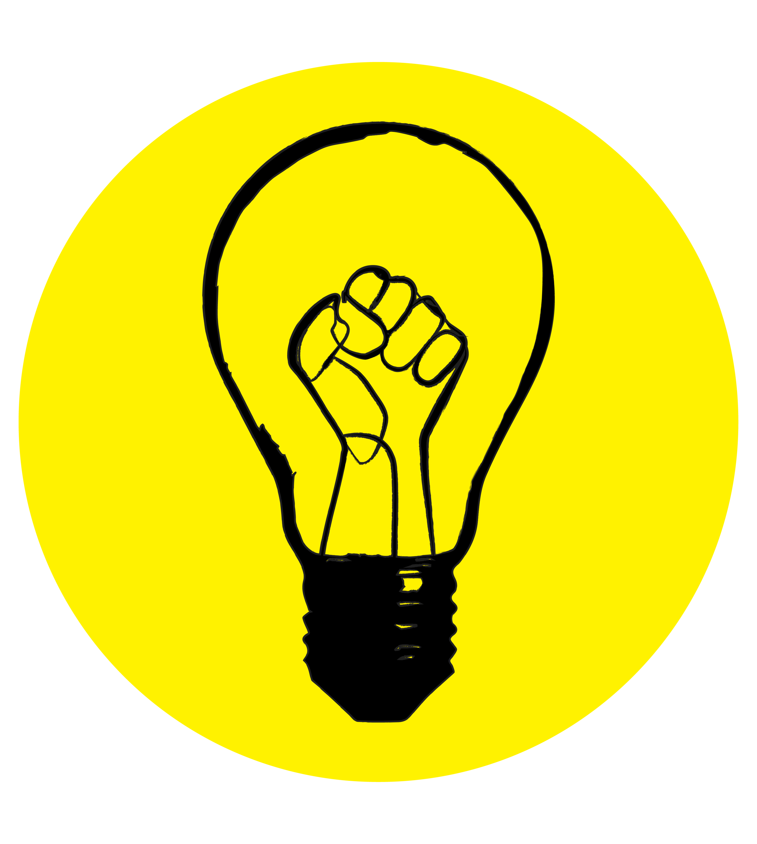 Lightbulbs Abolition Science black yellow.png