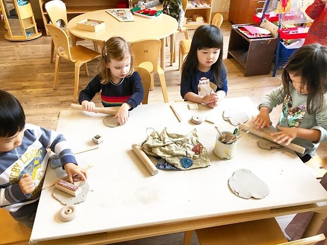 Working with clay helps strengthen hand muscles and, by extension, fine motor skills in preschoolers. @uhillpreschool is committed to the ongoing development of our students, encouraging growth and learning through play. If you or someone you know is