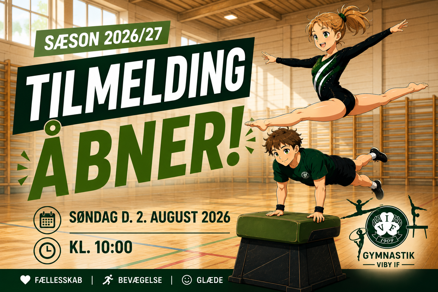 Åbner søndag d. 02. august, kl. 10:00