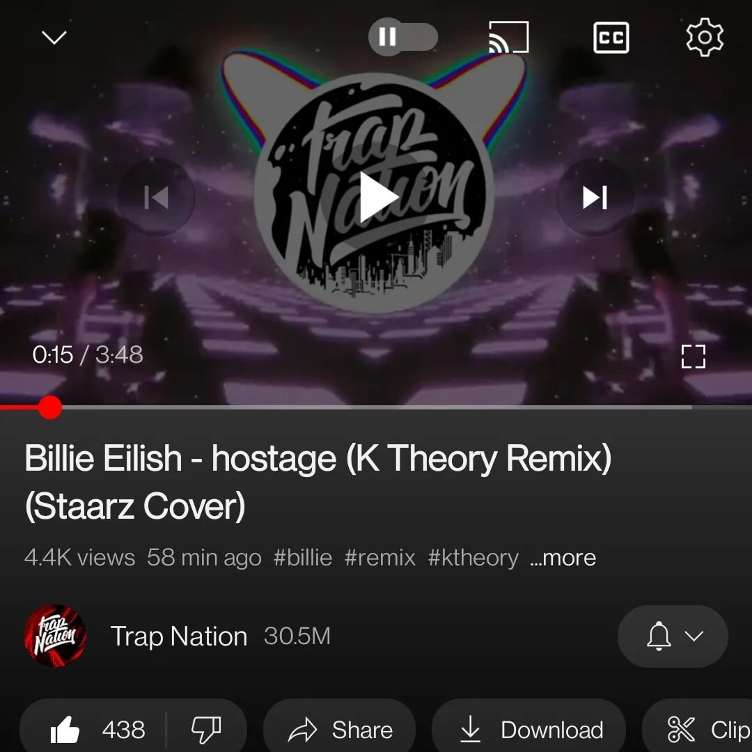 Big love to @trapnation for the continued support of electro gawds @ktheoryofficial their latest remix is up and starting a fire as we speak 🚀