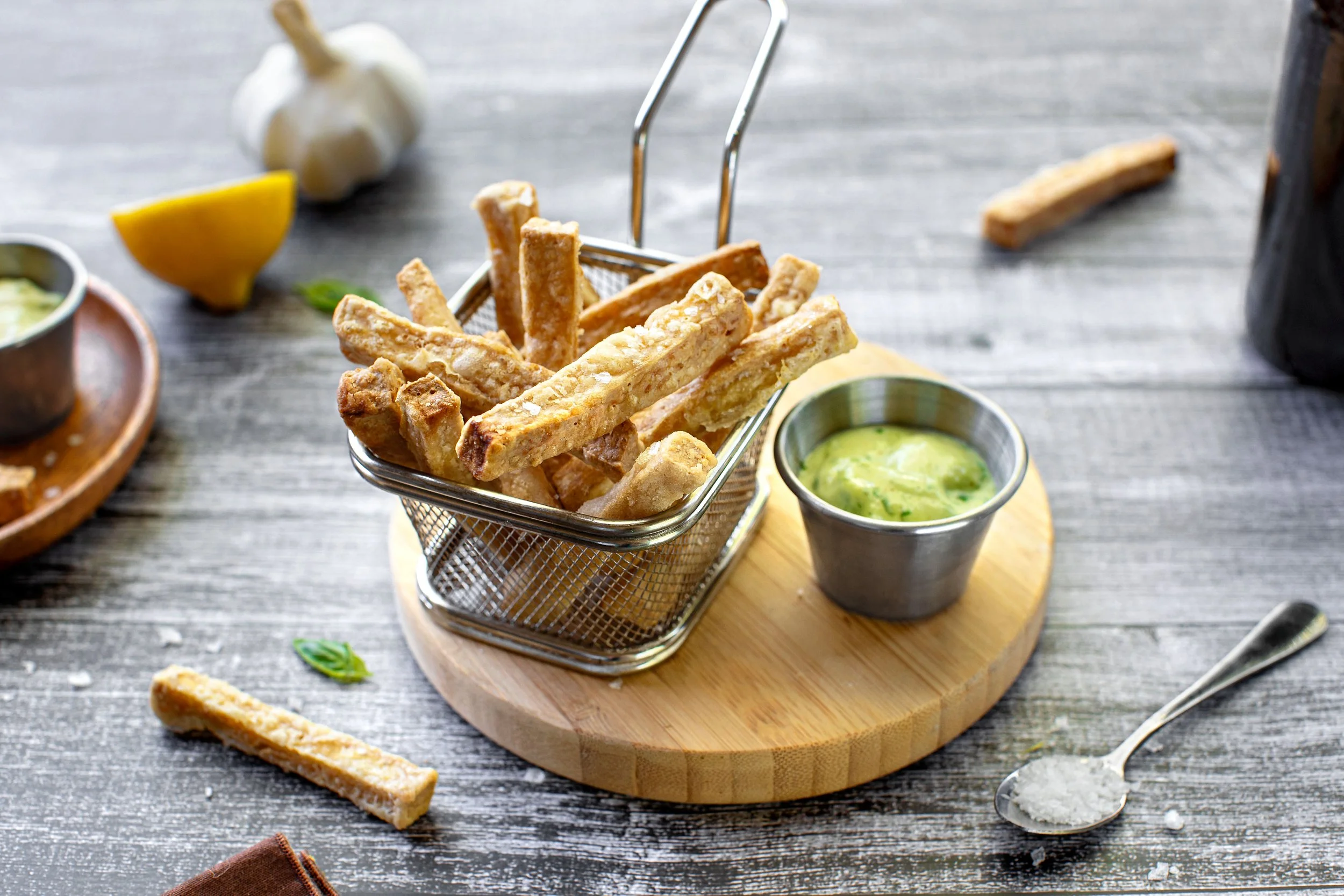 "French Fries" With Basil Aioli — Hodo Organic, Delicious Tofu, Meat & EggFree Foods