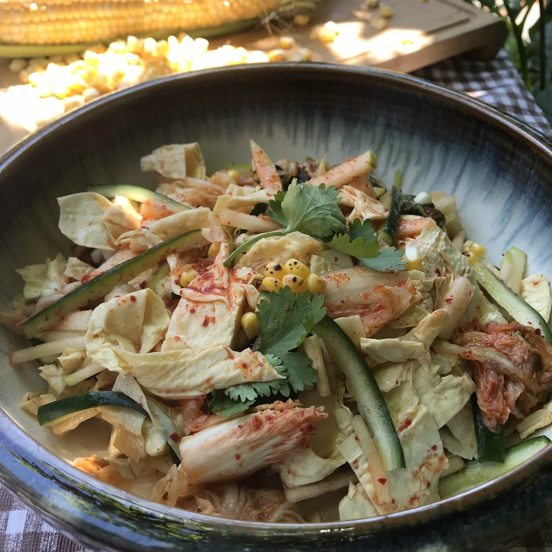 Kimchi Yuba Salad