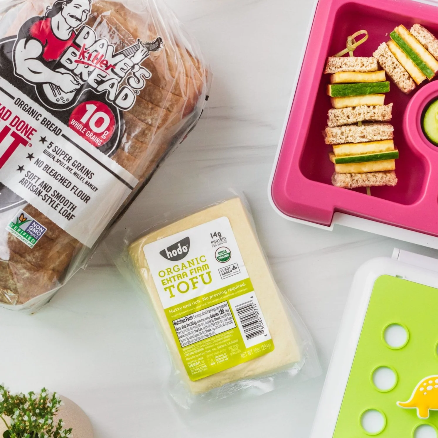 Cucumber &amp; Tofu Sandwich Bites