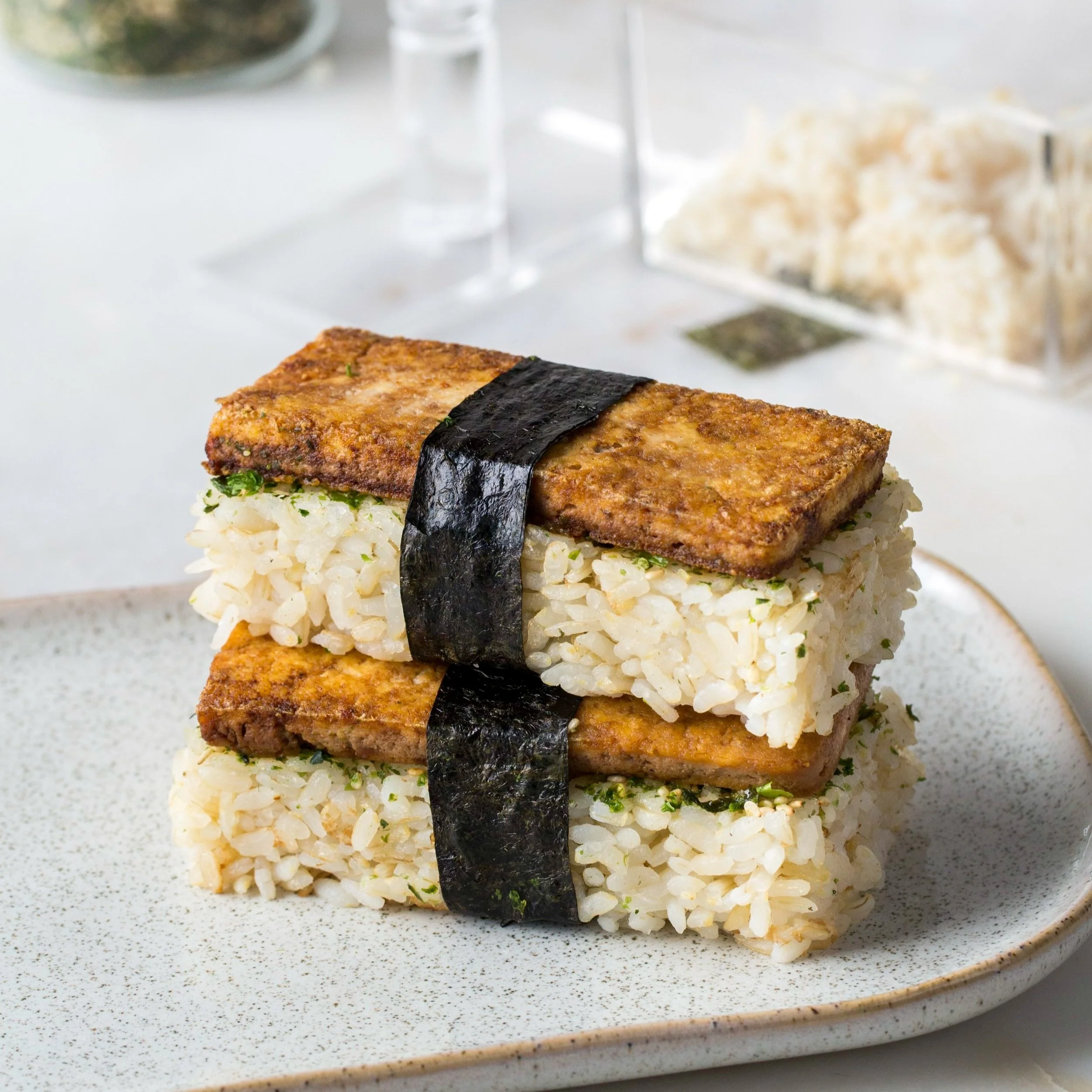 Teriyaki Tofu Musubi by Spicebox Kitchen 